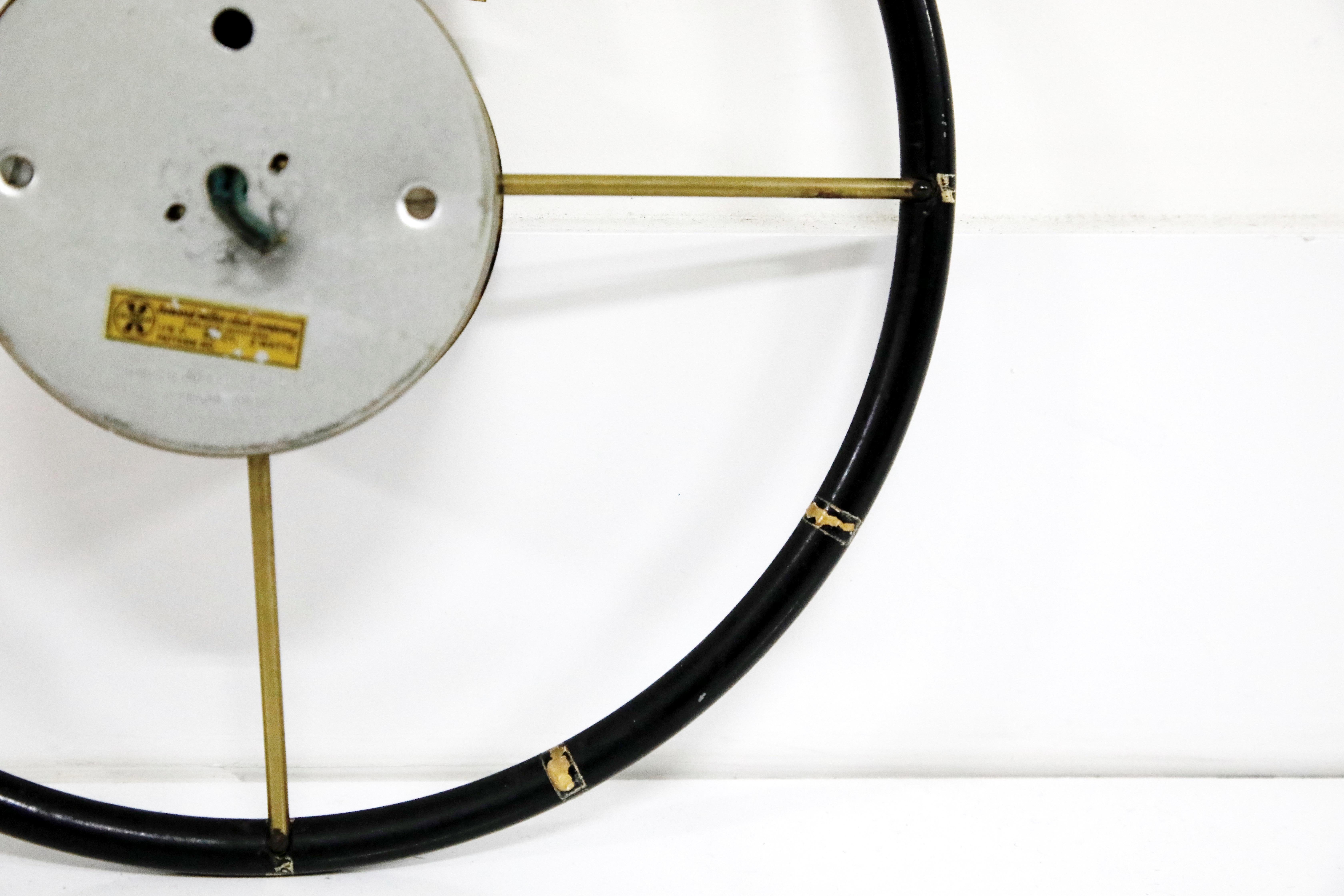 Original George Nelson for Howard Miller Model 4756 'Steering Wheel' Wall Clock 6