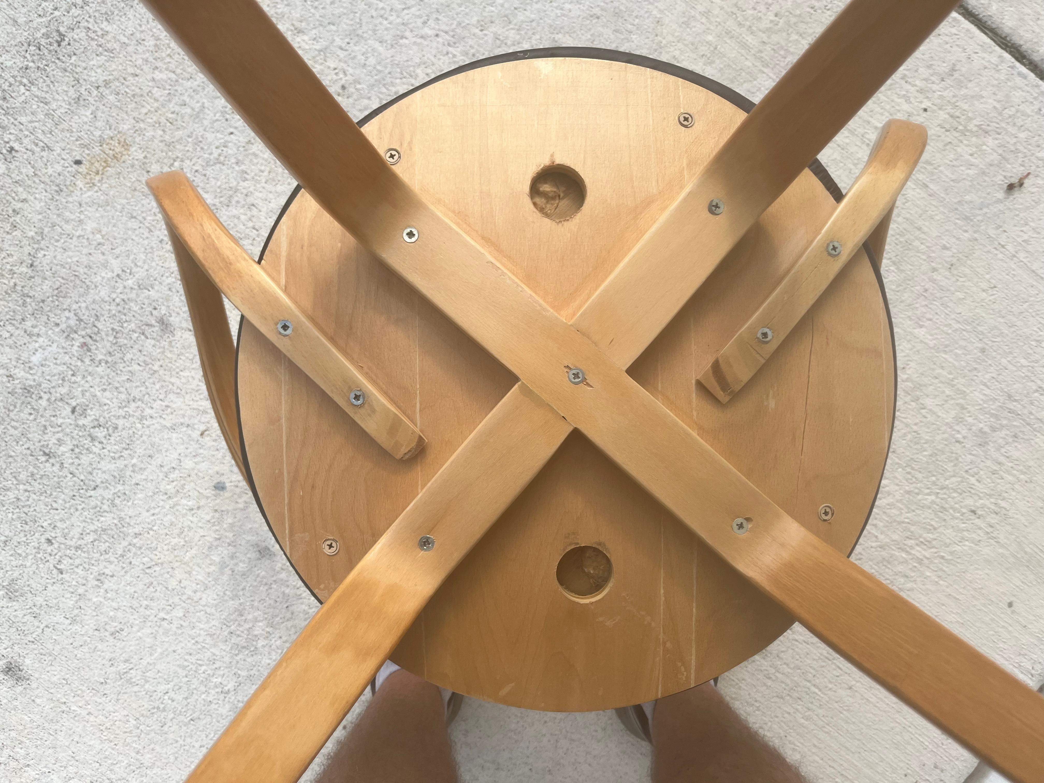 Original George Nelson Pretzel Chair, Leather For Sale 5