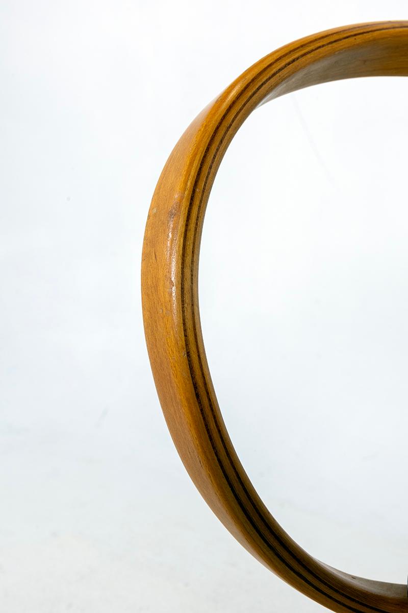 Original George Nelson Pretzel Chair, Leather For Sale 3