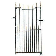 Puerta lateral de hierro forjado original de la época georgiana