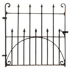 Antique Original Georgian Period Wrought Iron Garden Gate