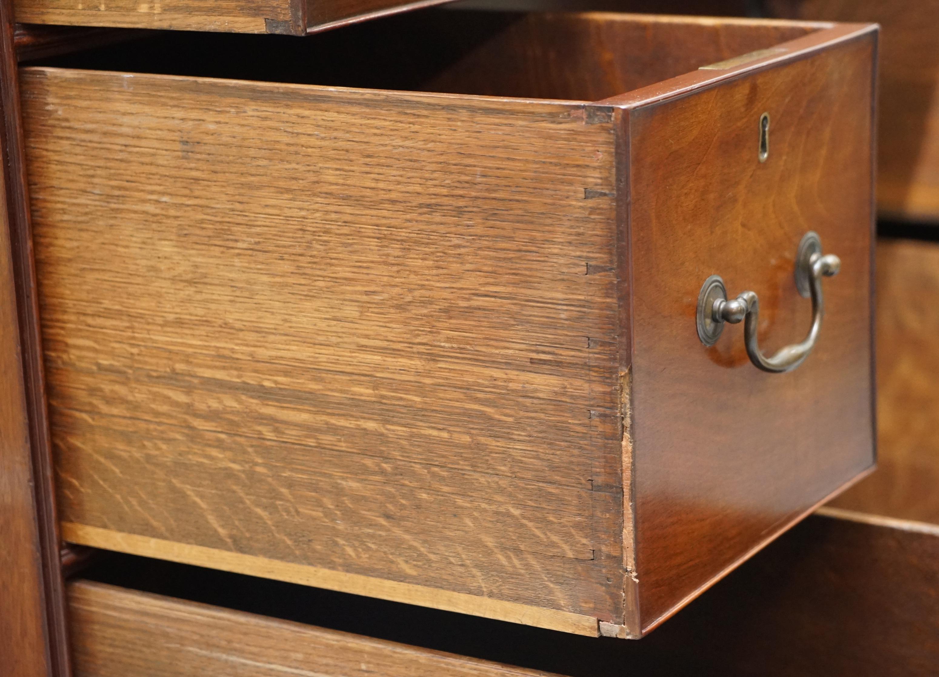 Original Georgian / Regency Military Campaign Desk with Large Map Drawer  For Sale 11