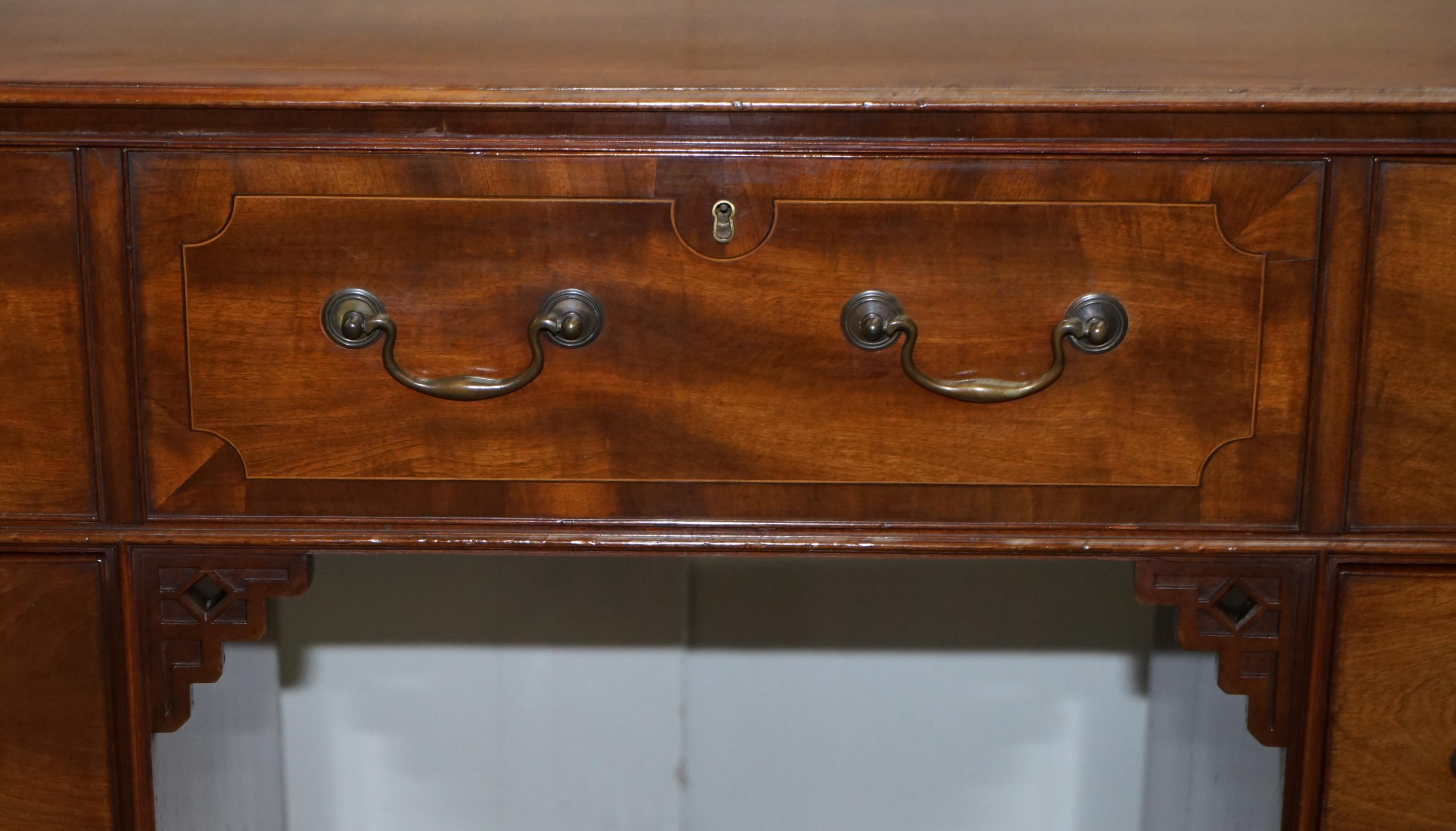 Early 19th Century Original Georgian / Regency Military Campaign Desk with Large Map Drawer  For Sale