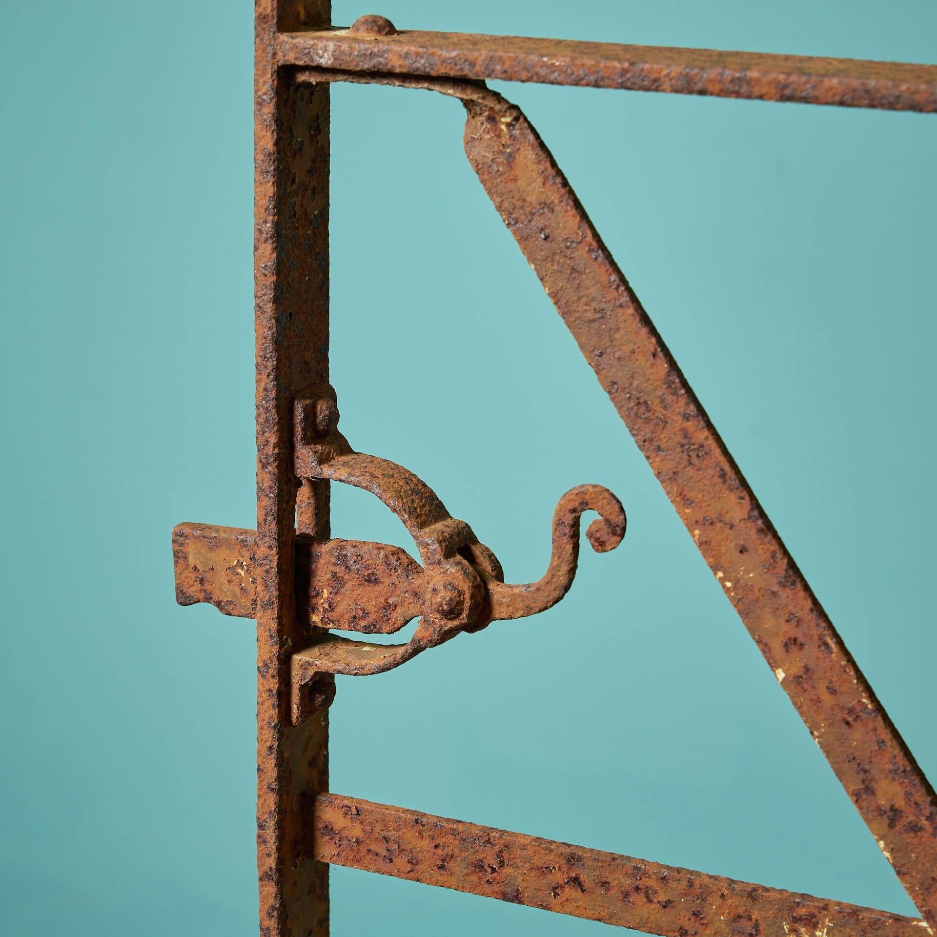 English Original Georgian Strapwork Side Gate For Sale