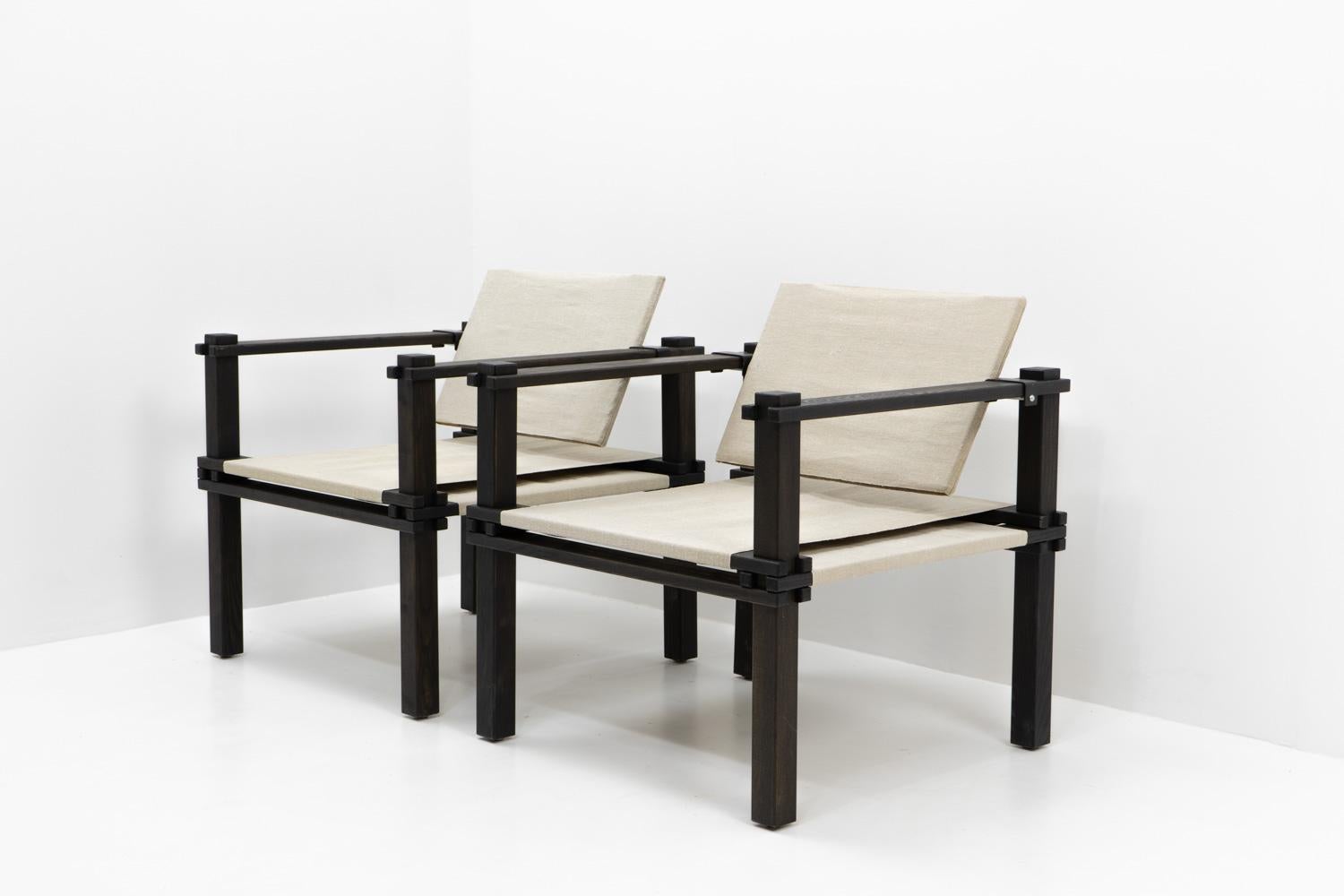 Original Gerd Lange “Farmer” Armchairs, Germany 1960s In Good Condition In Renens, CH