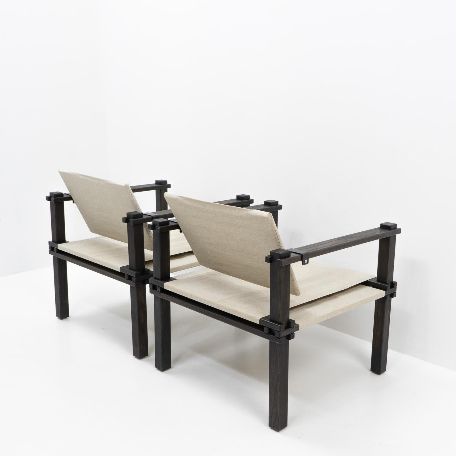 Mid-20th Century Original Gerd Lange “Farmer” Armchairs, Germany 1960s