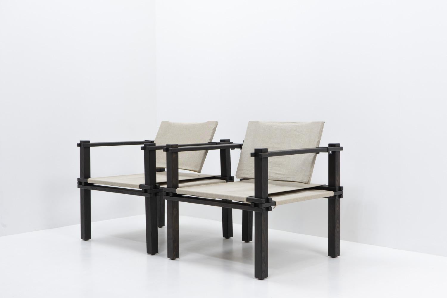 Mid-20th Century Original Gerd Lange “Farmer” Armchairs, Germany 1960s - Set of Two