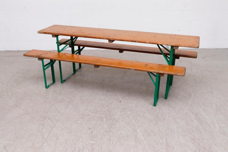 Original German Beer Garden Table and Bench Sets at 1stDibs