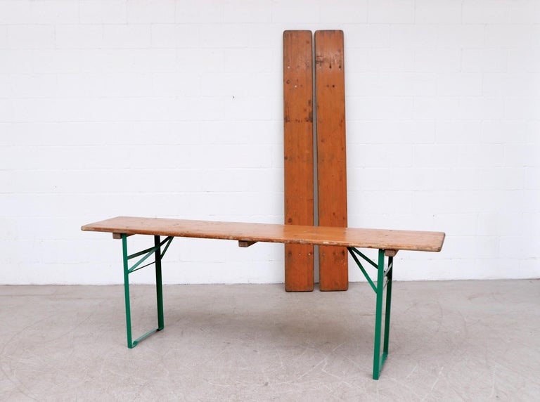 Original German Beer Garden Table and Bench Sets For Sale at 1stDibs