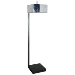 Original German Modernist Cubic Metal Ashtray Stand, Germany, 1960s