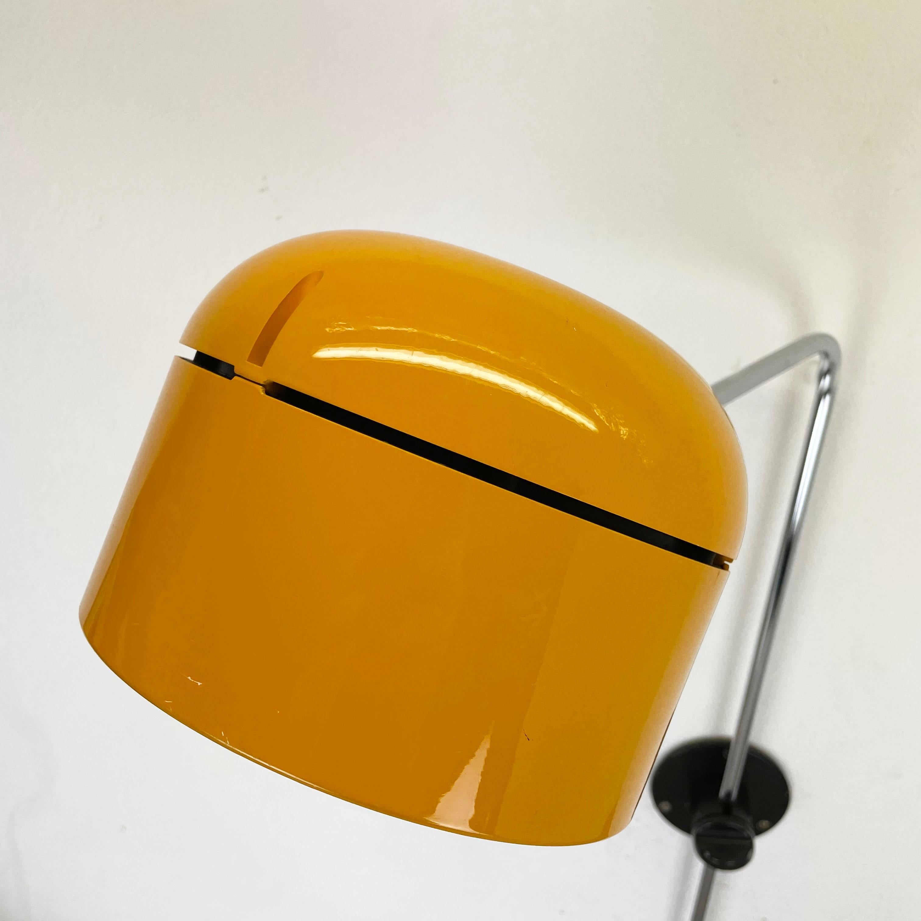 Original German Space Age Yellow Wall Light Made by Staff, Germany For Sale 10