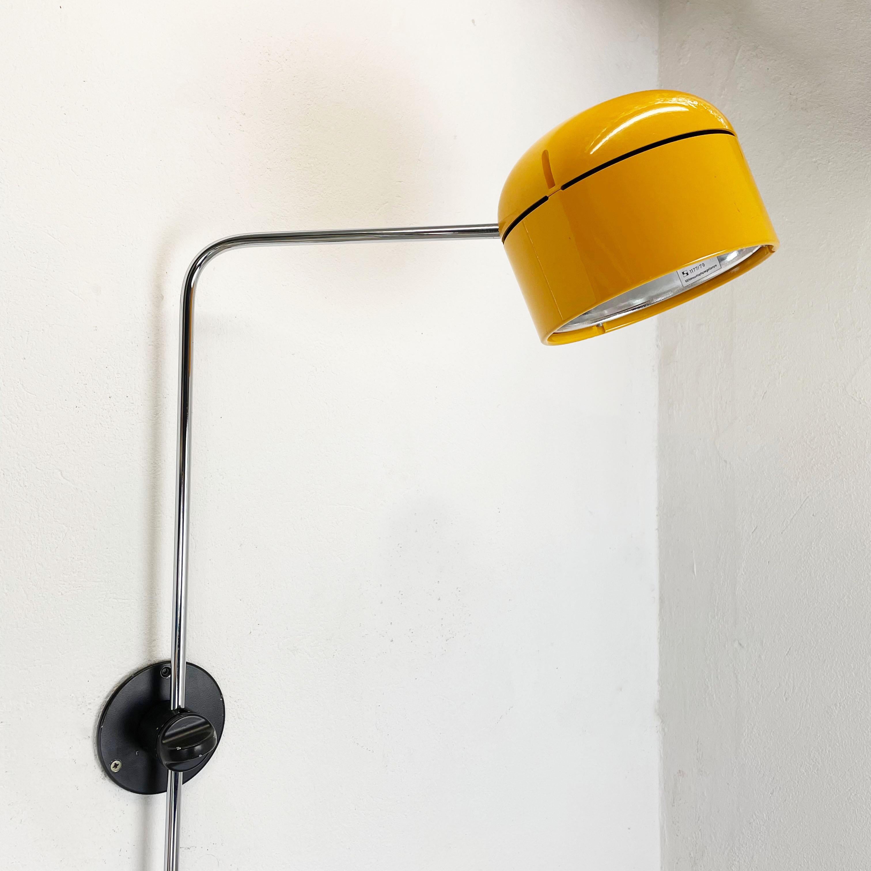 Mid-Century Modern Original German Space Age Yellow Wall Light Made by Staff, Germany For Sale