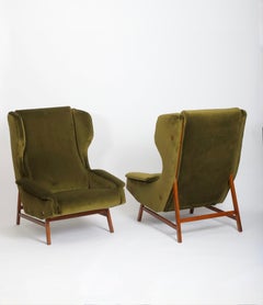 Original Gianfranco Frattini for Cassina armchairs. Model 877 Italy c1959