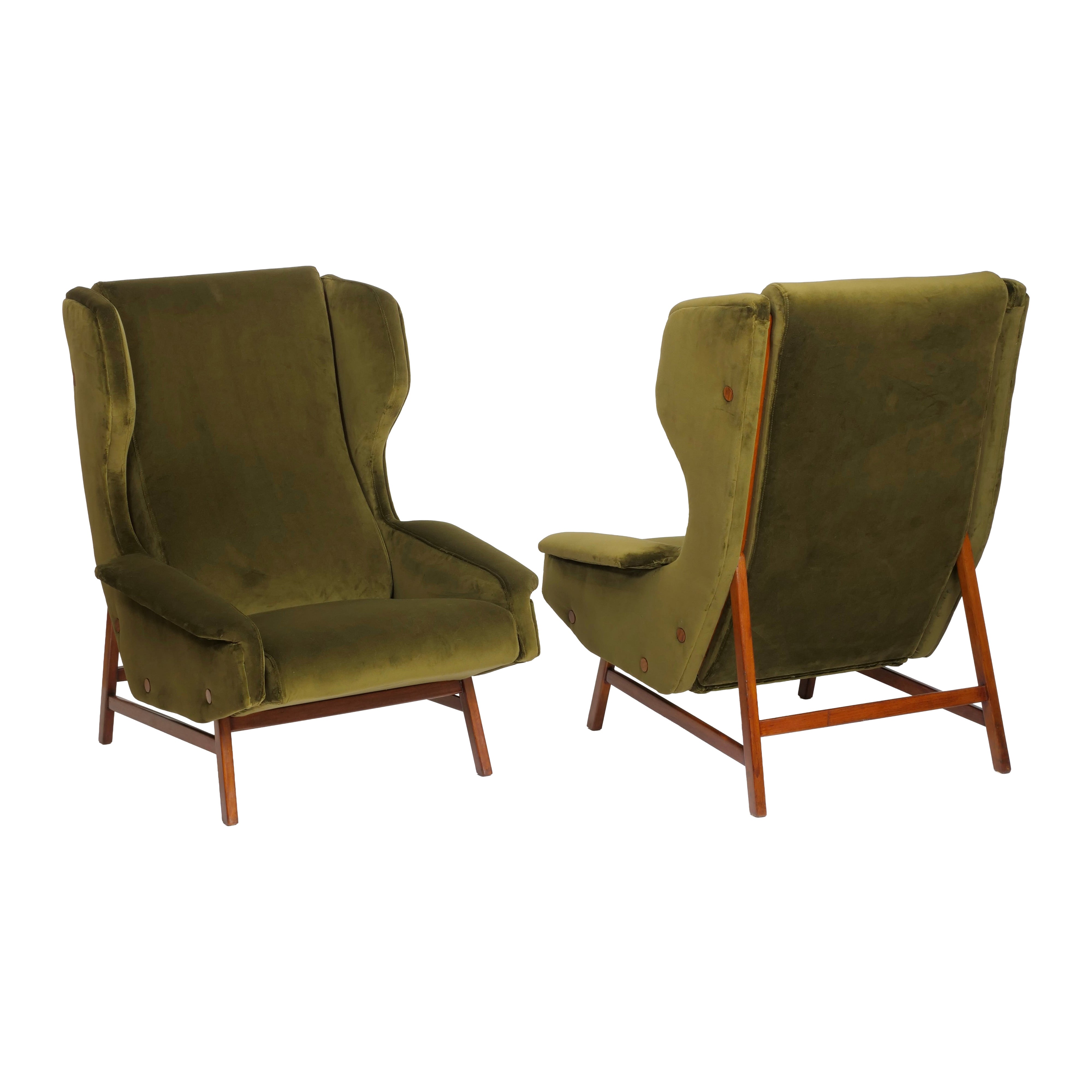 Poltrone originali di Gianfranco Frattini per Cassina. Modello 877, Italia, 1959 circa in vendita