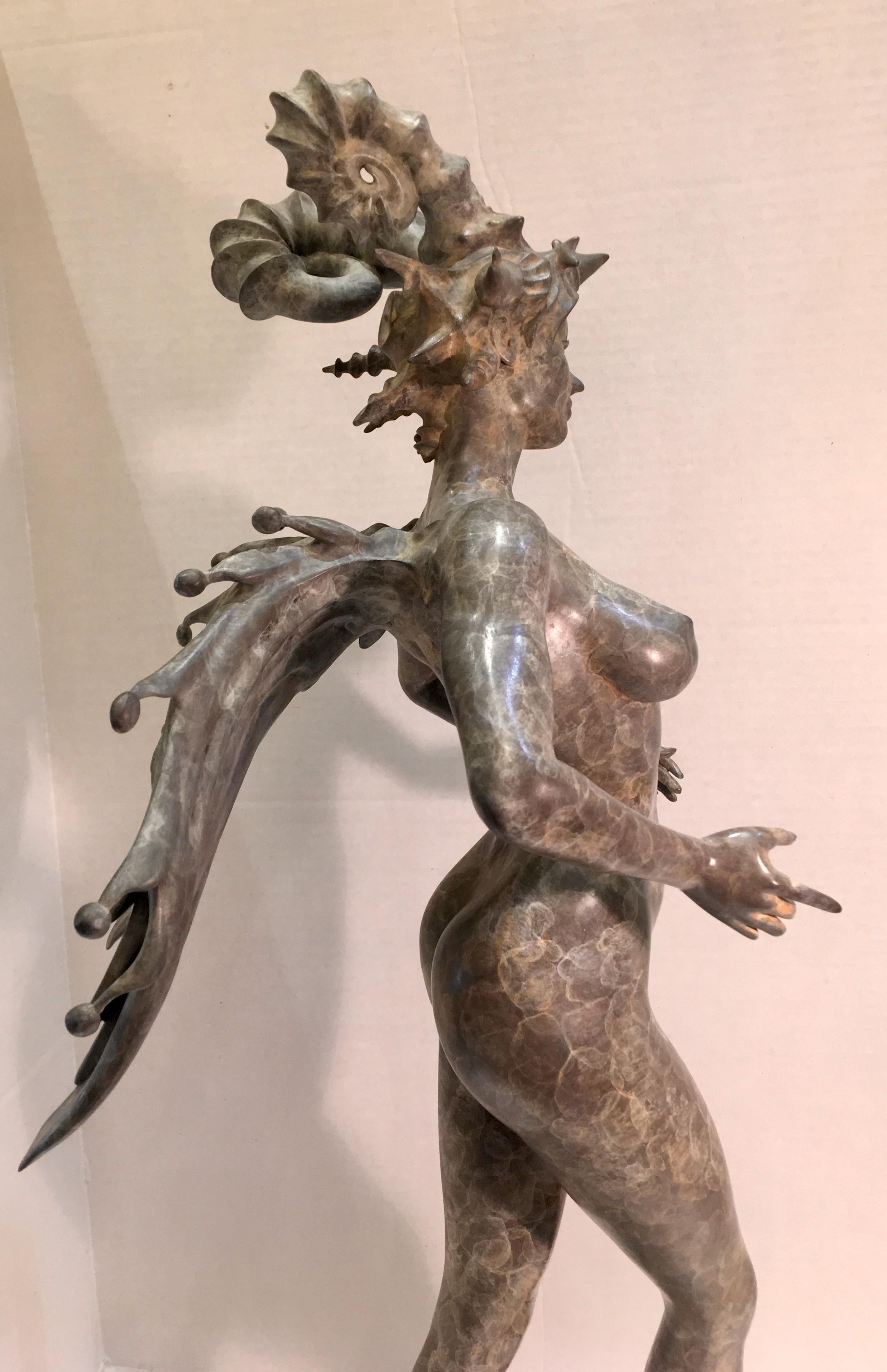 Modern Original Gil Bruvel Erotic Bronze Sculpture, 