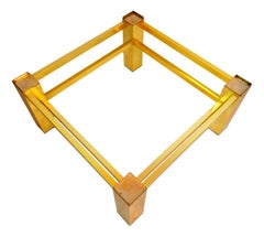 Original Gilded Aluminum Coffee Table, 1970s