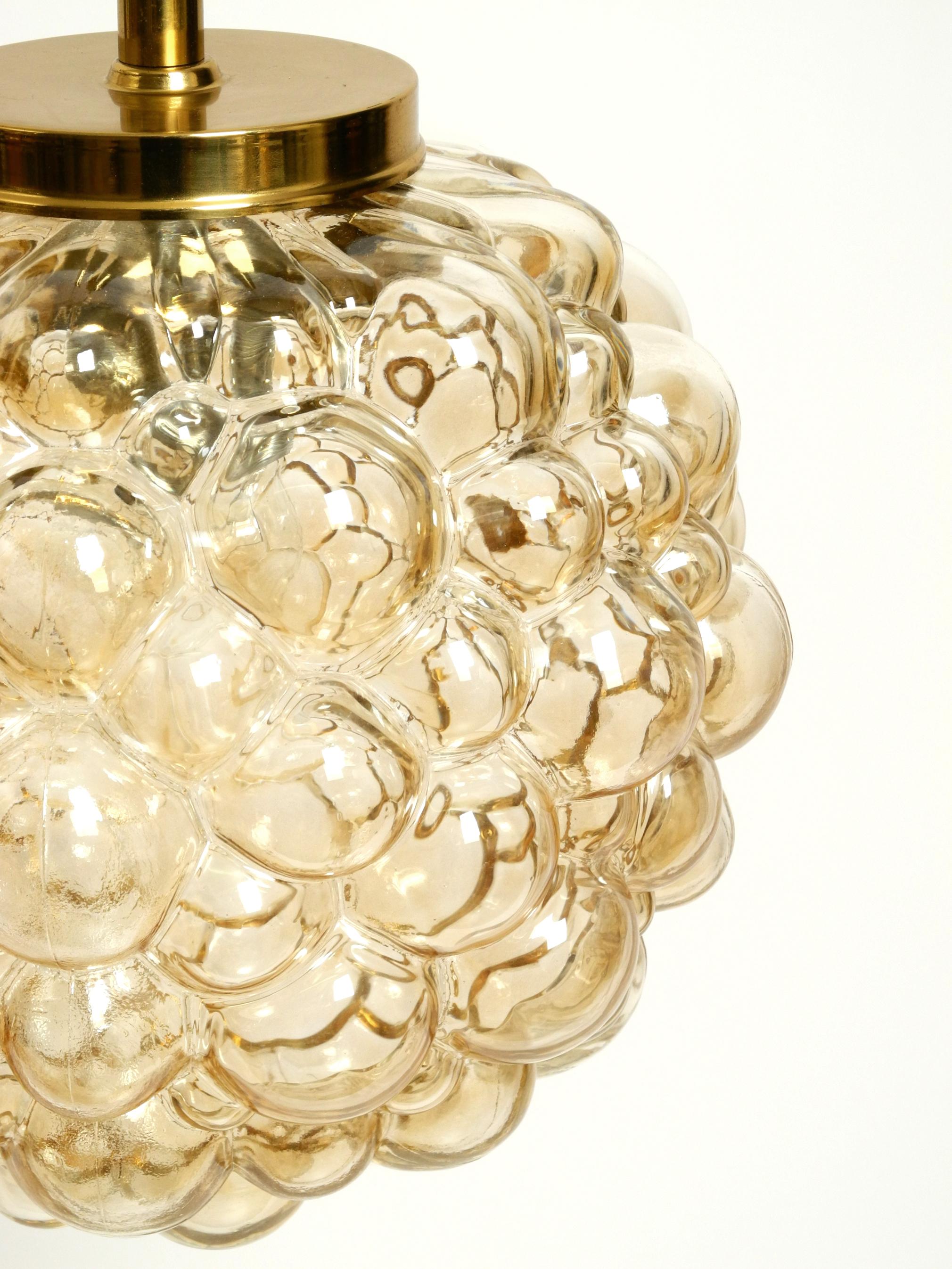 Original glass bubble pendant lamp from the 1960s  Manufactured by Limburg im Angebot 4