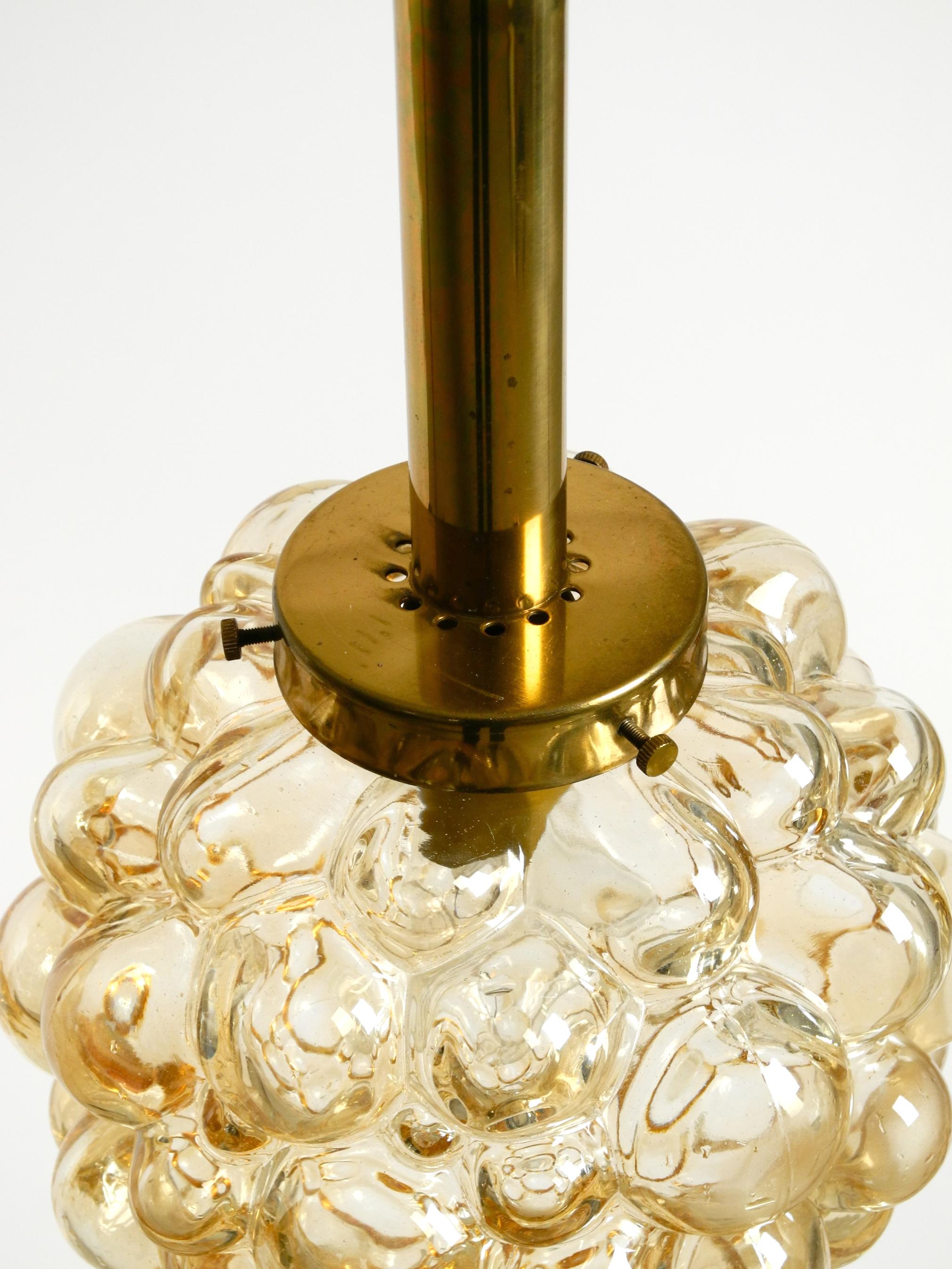 Lampada a sospensione a bolle di vetro originale degli anni '60  Prodotto da Limburg in vendita 4