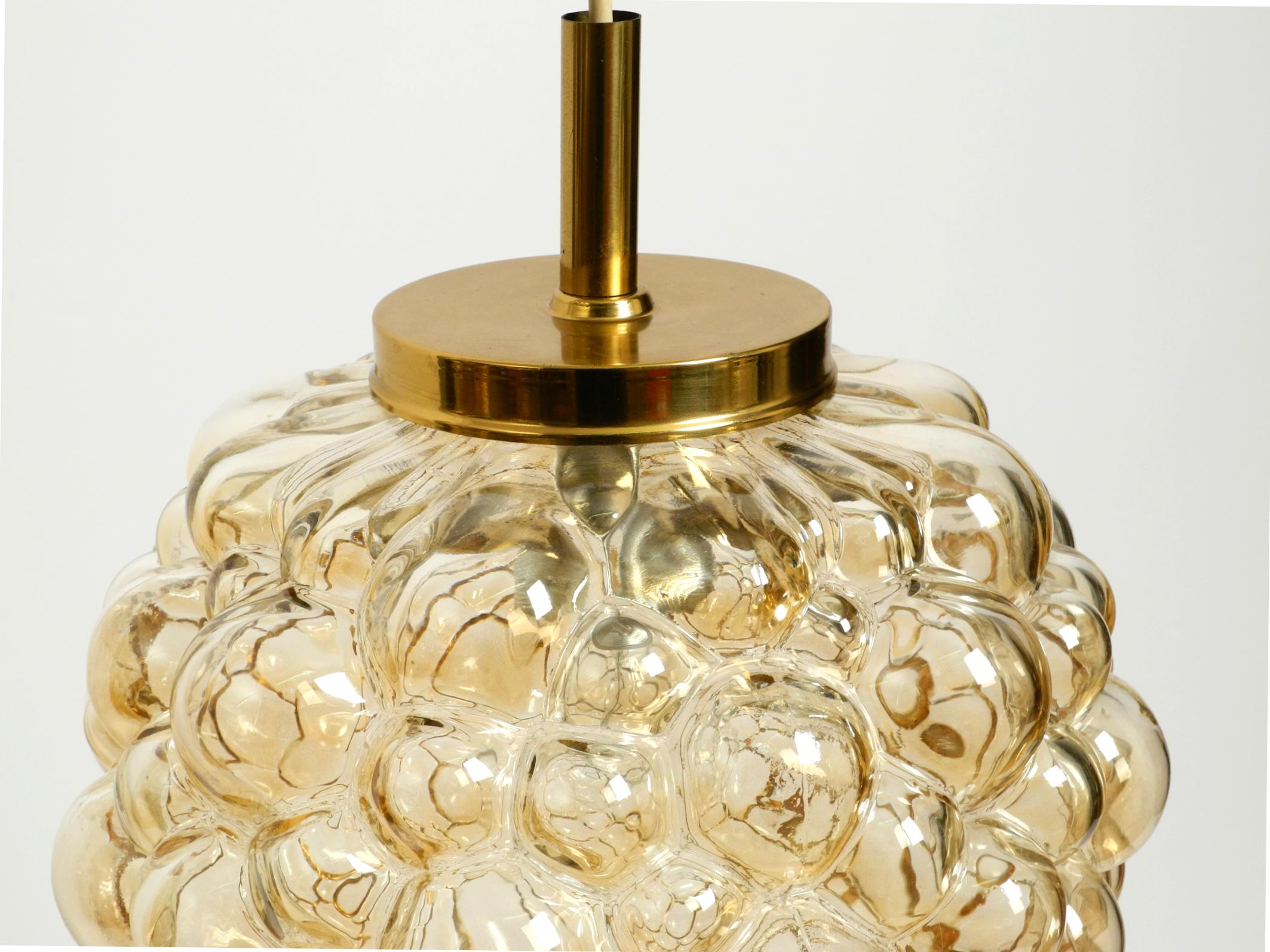 Original glass bubble pendant lamp from the 1960s  Manufactured by Limburg im Angebot 5