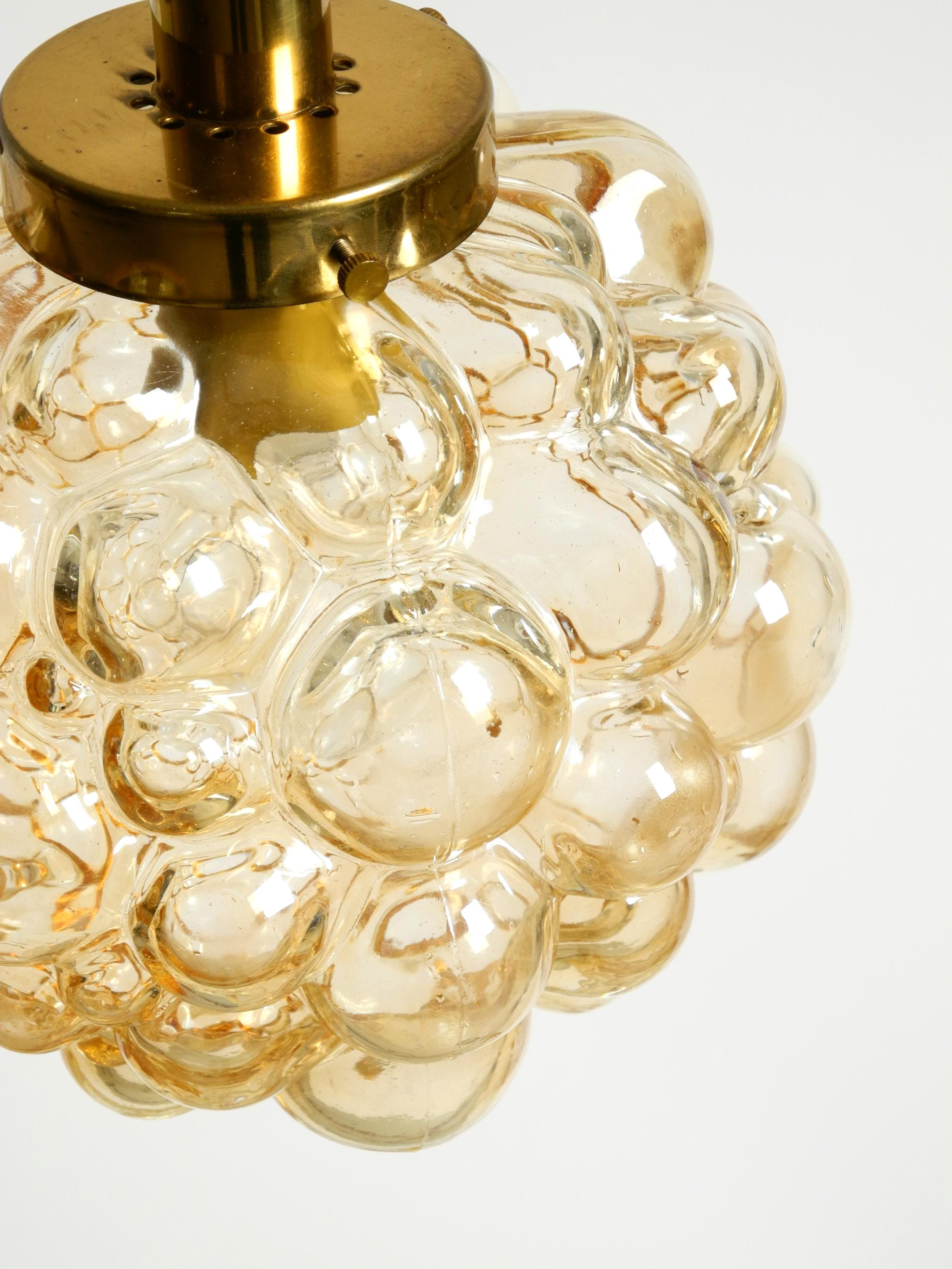 Lampada a sospensione a bolle di vetro originale degli anni '60  Prodotto da Limburg in vendita 6