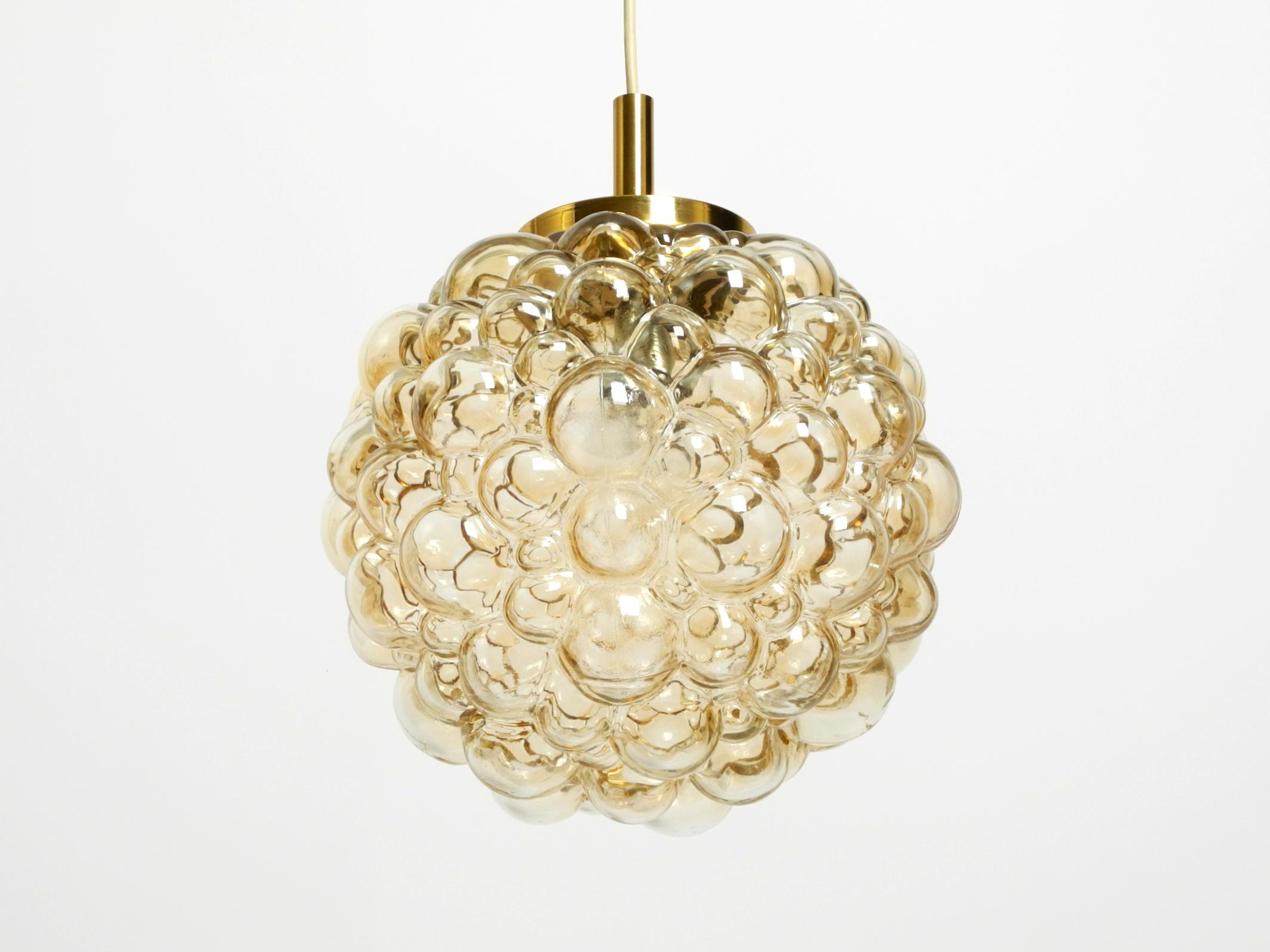 Original glass bubble pendant lamp from the 1960s  Manufactured by Limburg im Angebot 8