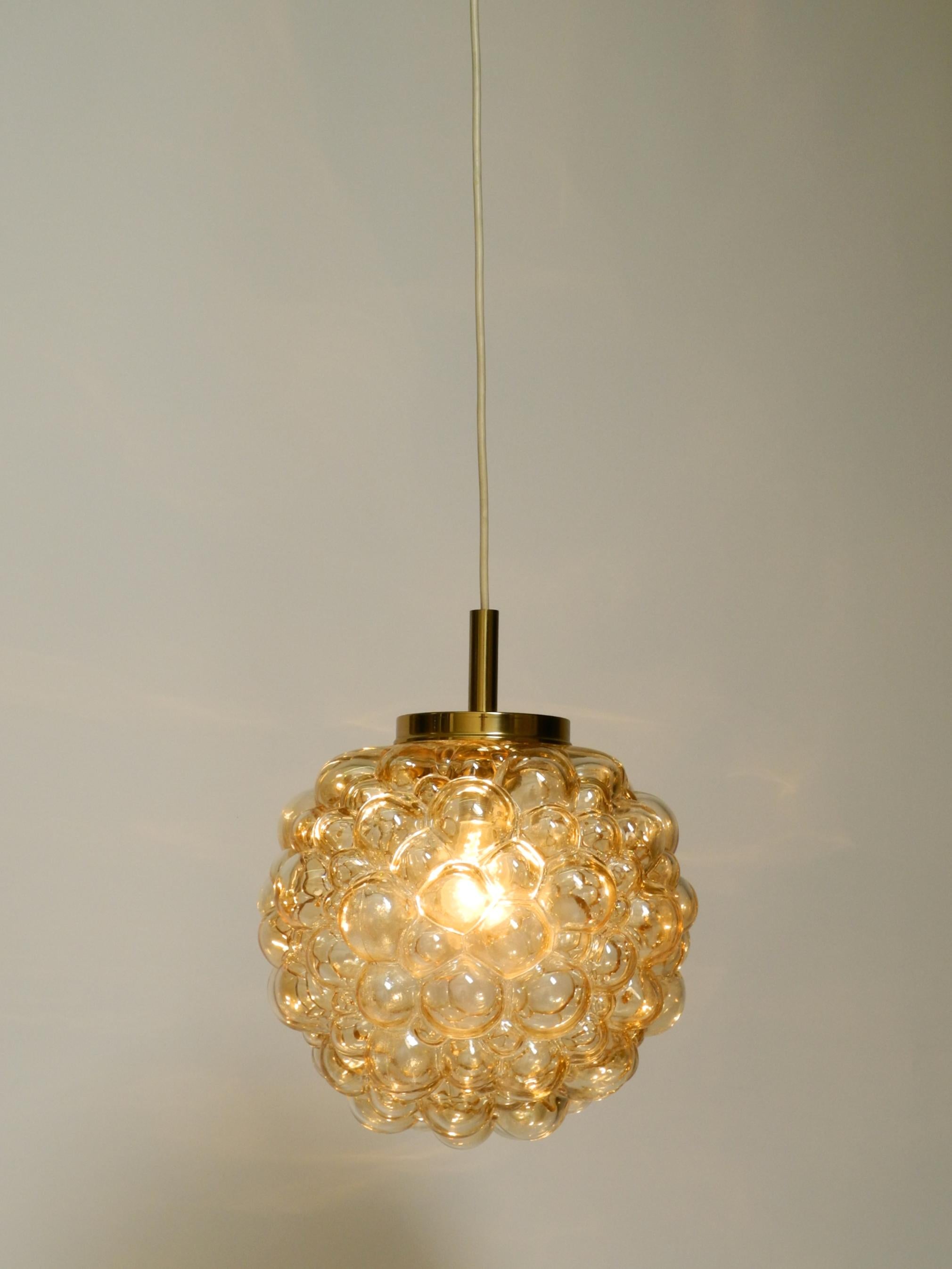 Original glass bubble pendant lamp from the 1960s  Manufactured by Limburg im Angebot 9