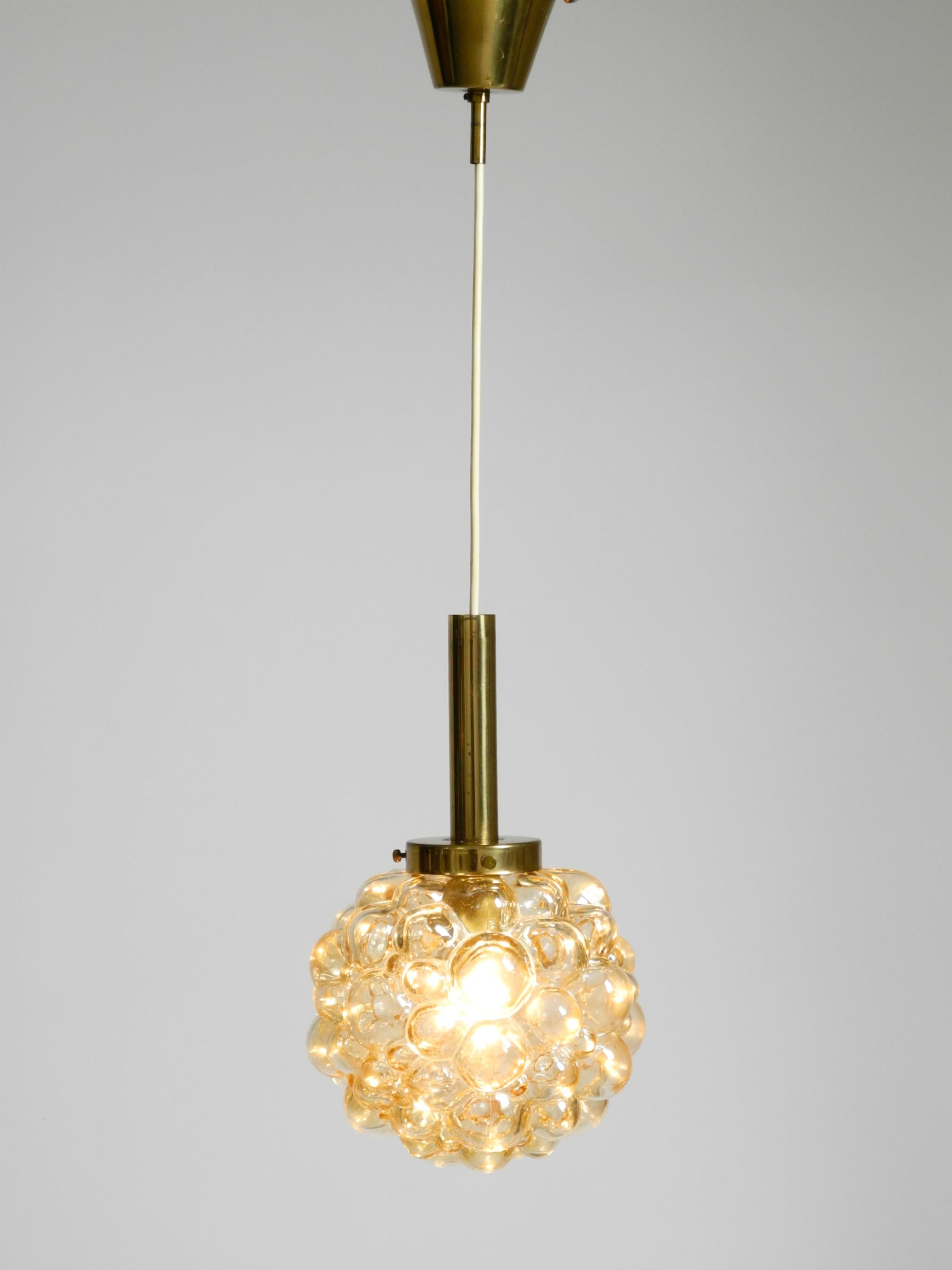 Lampada a sospensione a bolle di vetro originale degli anni '60  Prodotto da Limburg in vendita 9