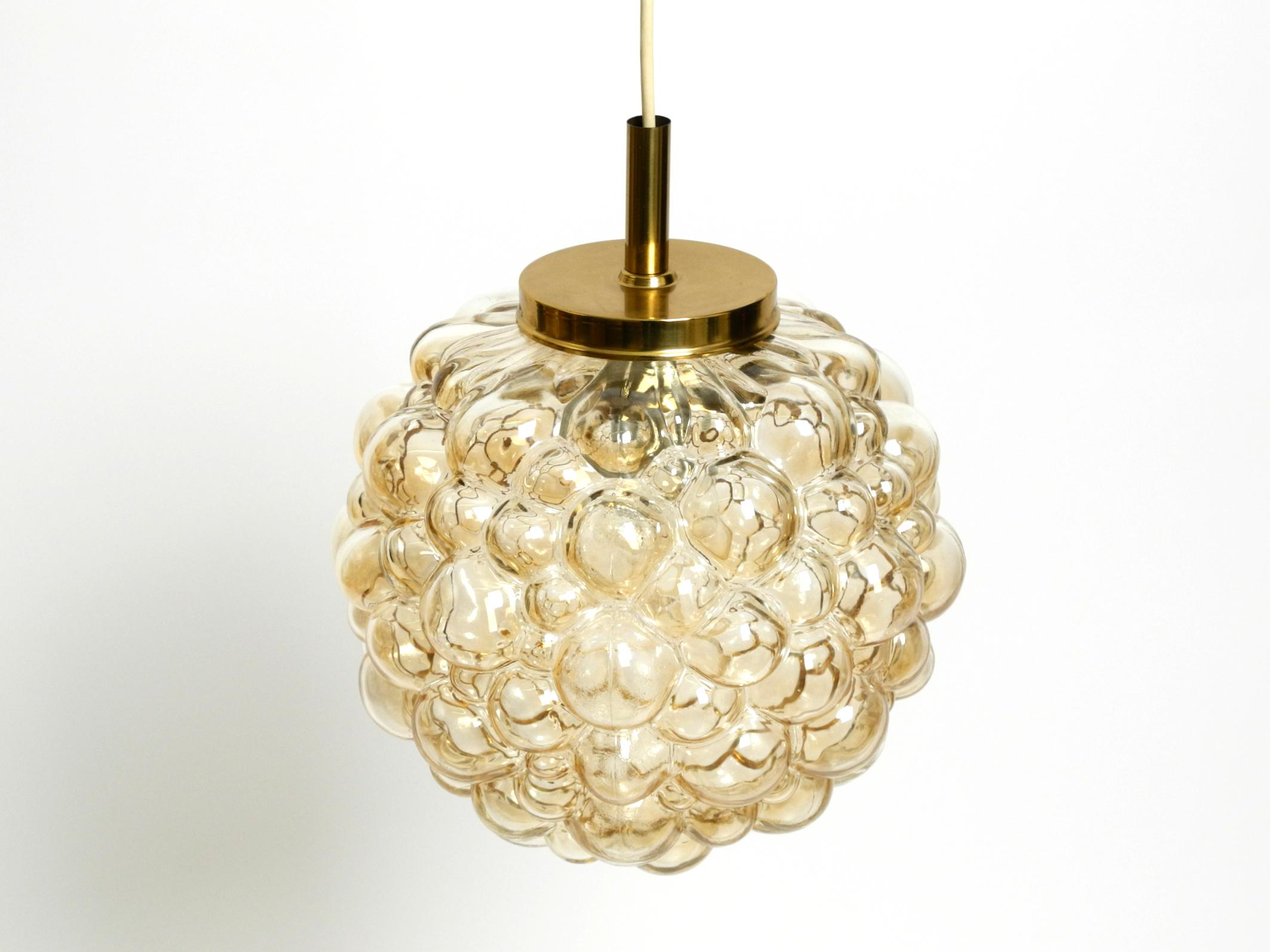 Original glass bubble pendant lamp from the 1960s  Manufactured by Limburg (Moderne der Mitte des Jahrhunderts) im Angebot
