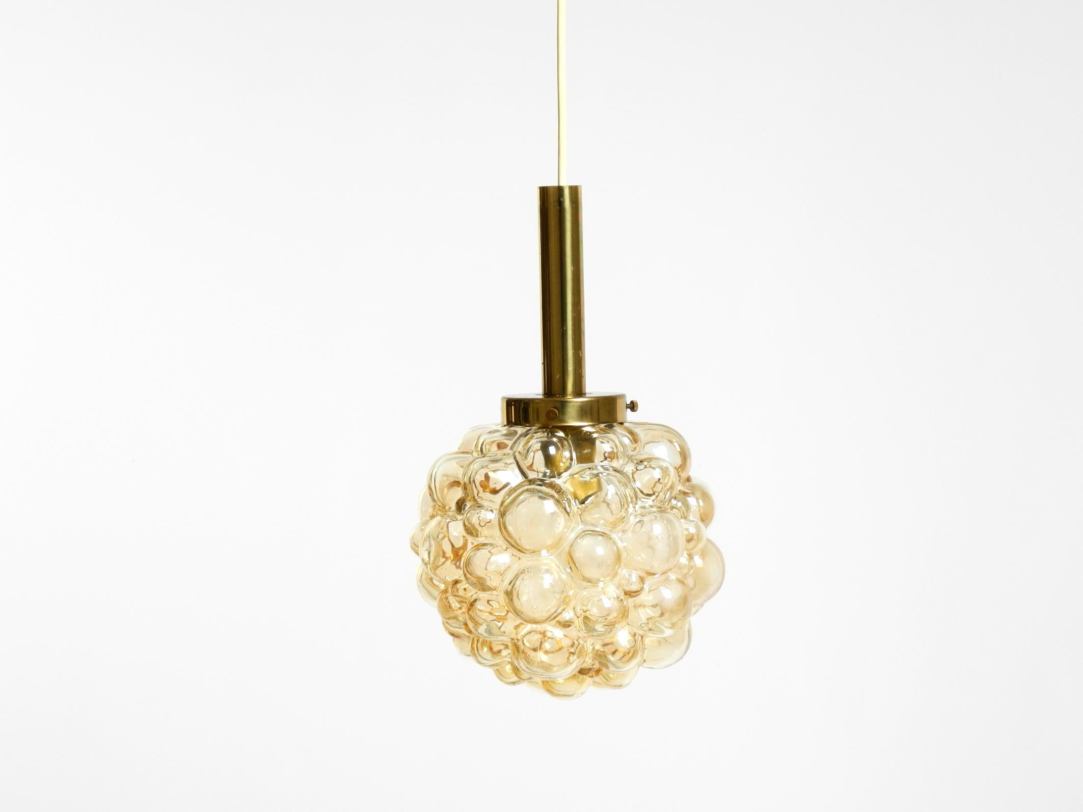 Mid-Century moderno Lampada a sospensione a bolle di vetro originale degli anni '60  Prodotto da Limburg in vendita