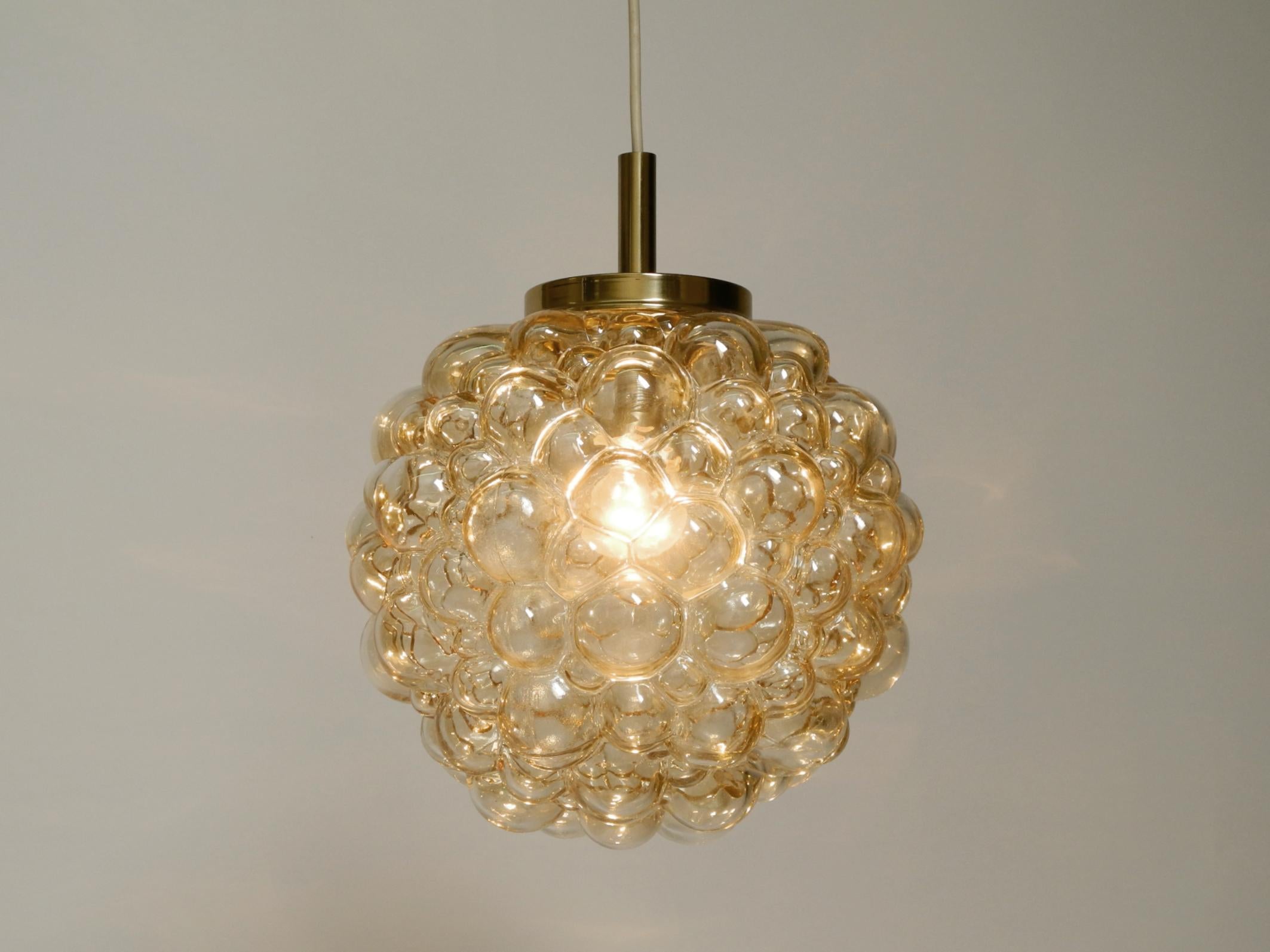 Original glass bubble pendant lamp from the 1960s  Manufactured by Limburg (Deutsch) im Angebot