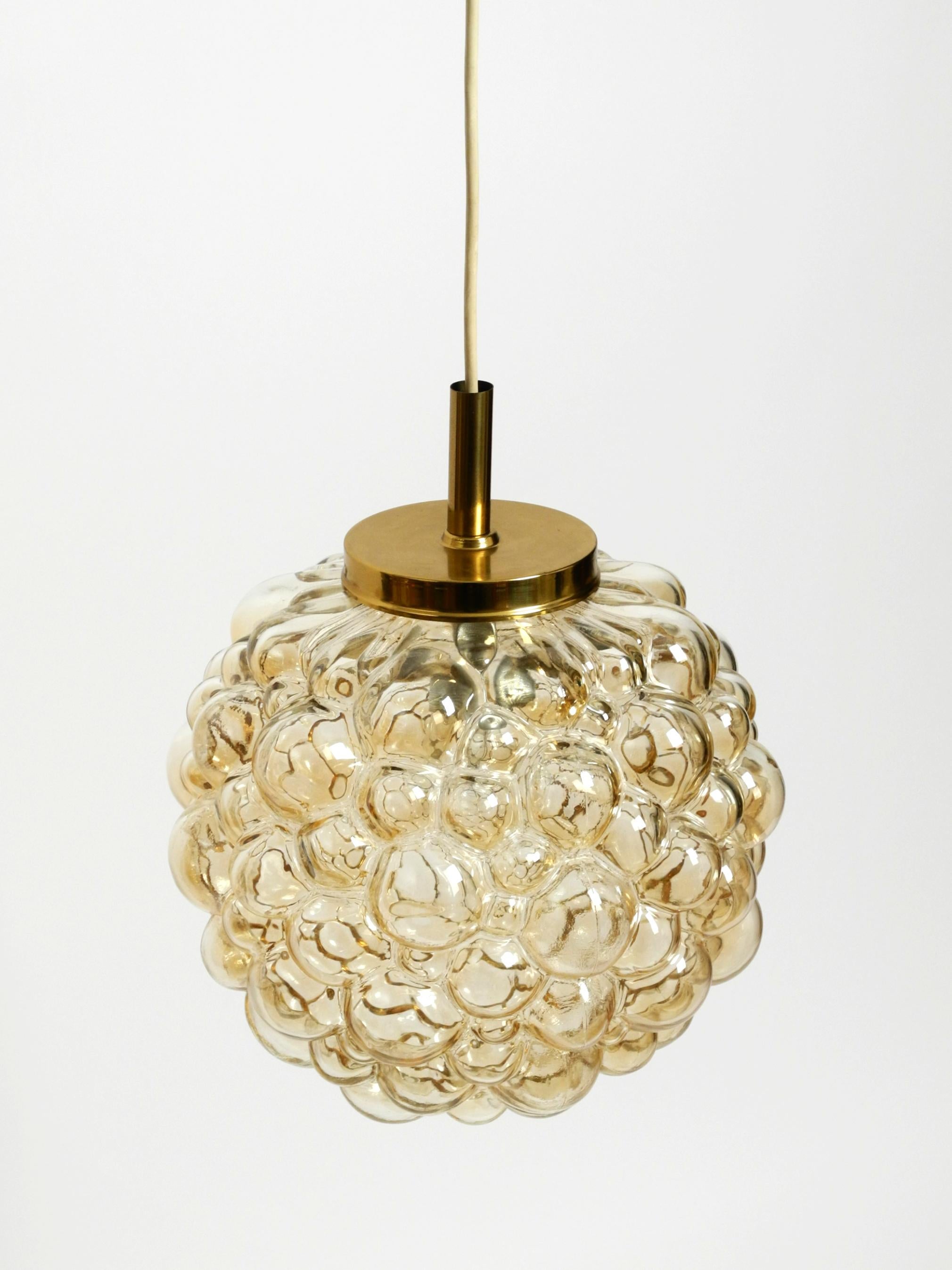 Original glass bubble pendant lamp from the 1960s  Manufactured by Limburg im Zustand „Gut“ im Angebot in München, DE