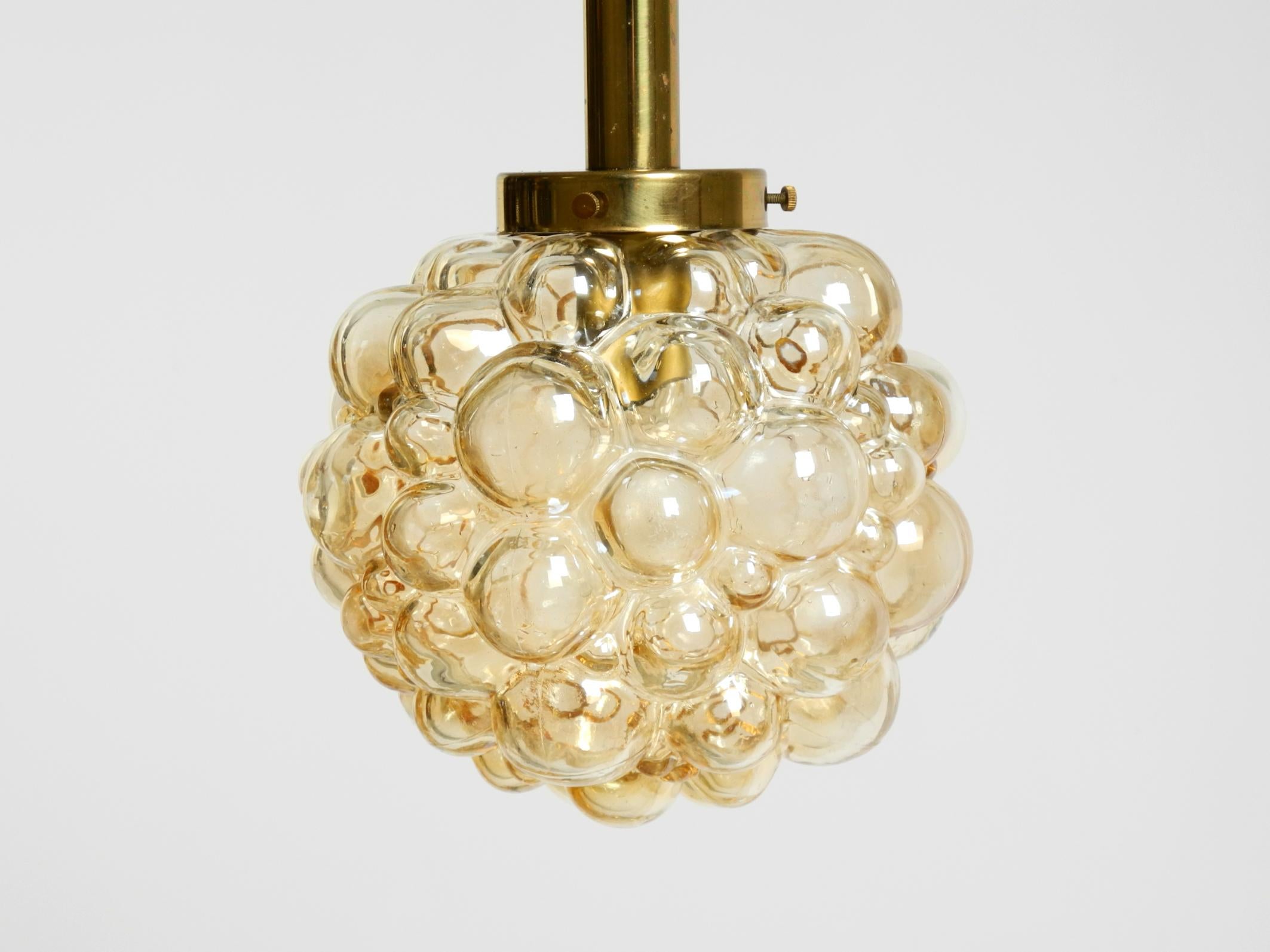 Lampada a sospensione a bolle di vetro originale degli anni '60  Prodotto da Limburg in vendita 1
