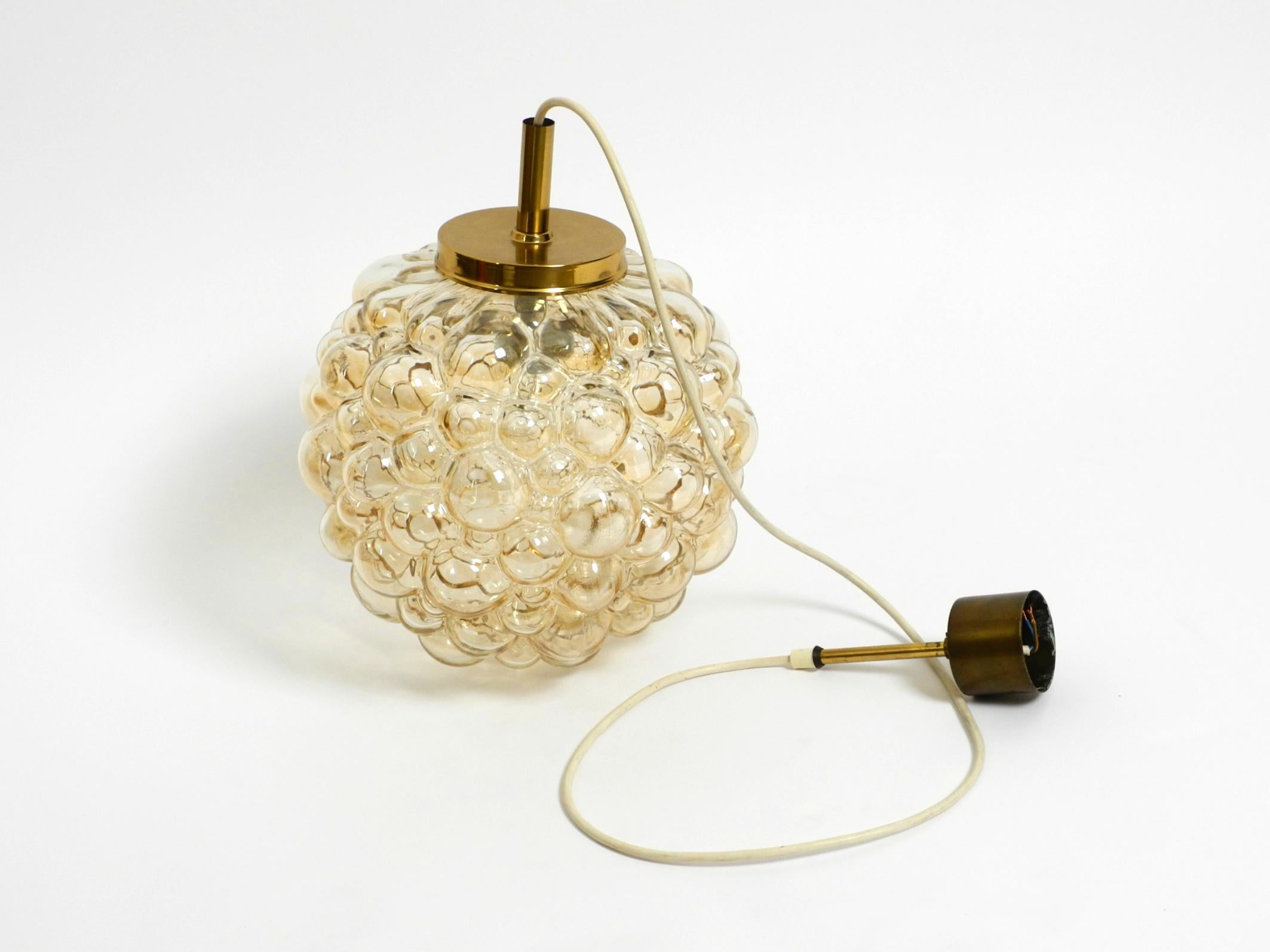 Original glass bubble pendant lamp from the 1960s  Manufactured by Limburg im Angebot 2