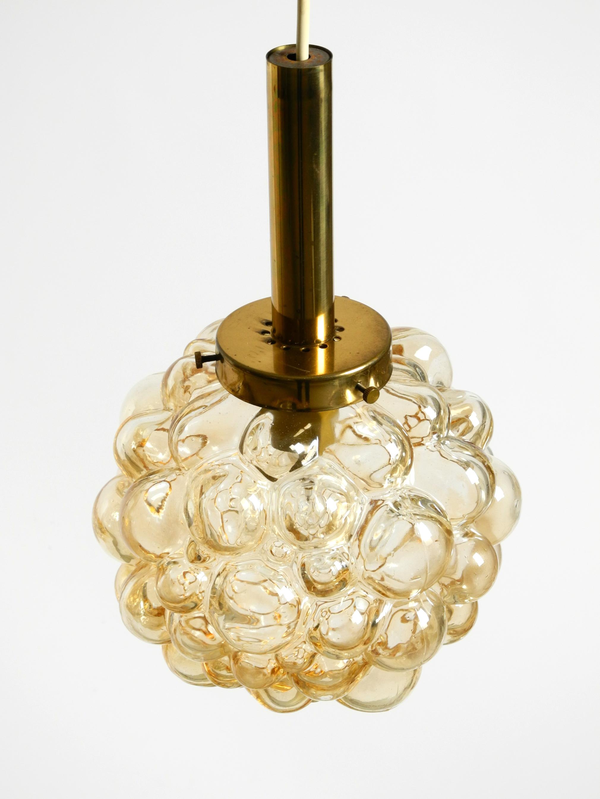 Lampada a sospensione a bolle di vetro originale degli anni '60  Prodotto da Limburg in vendita 2