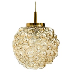 Original glass bubble pendant lamp from the 1960s  Manufactured by Limburg