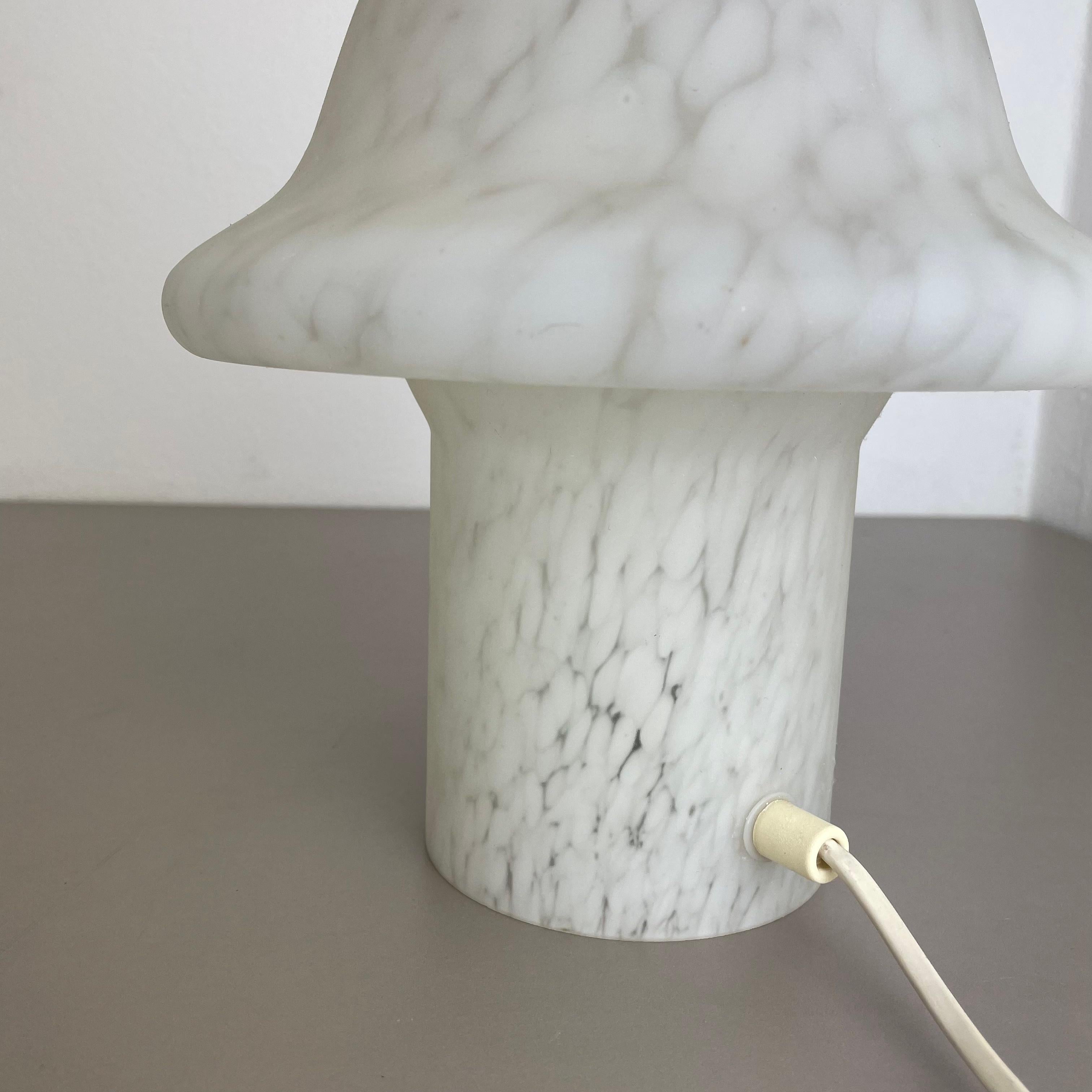 Original Glass Mushroom Desk Light by Peill & Putzler, Germany, 1970s For Sale 8