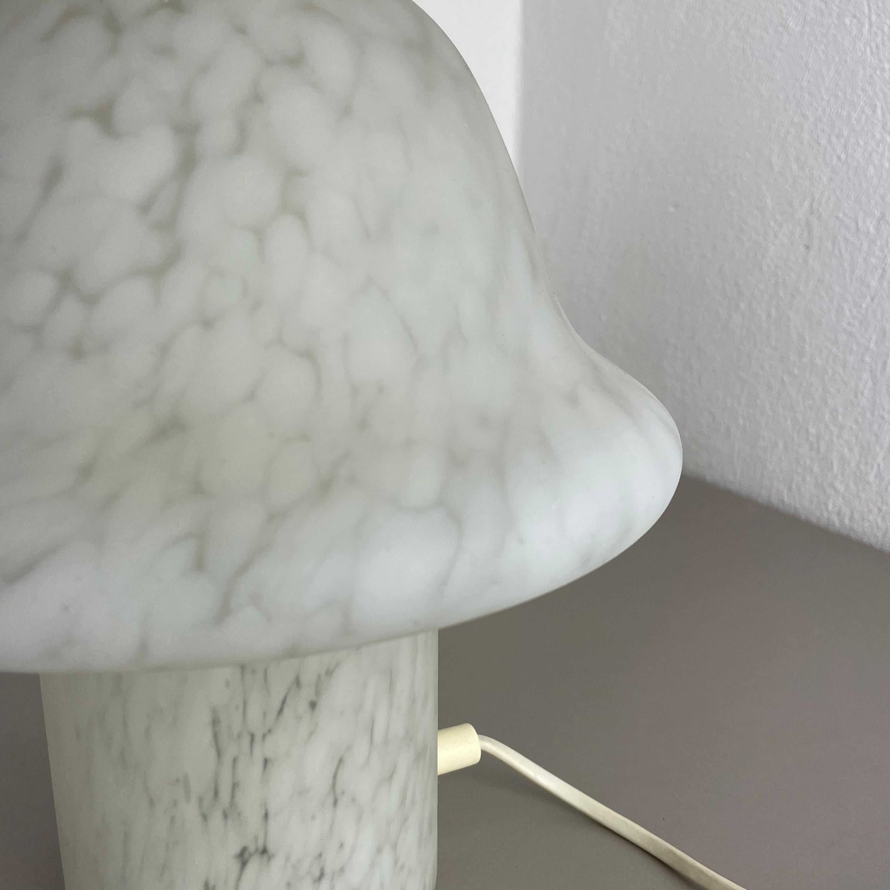 20th Century Original Glass Mushroom Desk Light by Peill & Putzler, Germany, 1970s For Sale