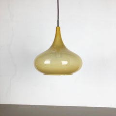 Original Glass Orient Pendel Hanging Light by Doria Lights, Germany, 1970s