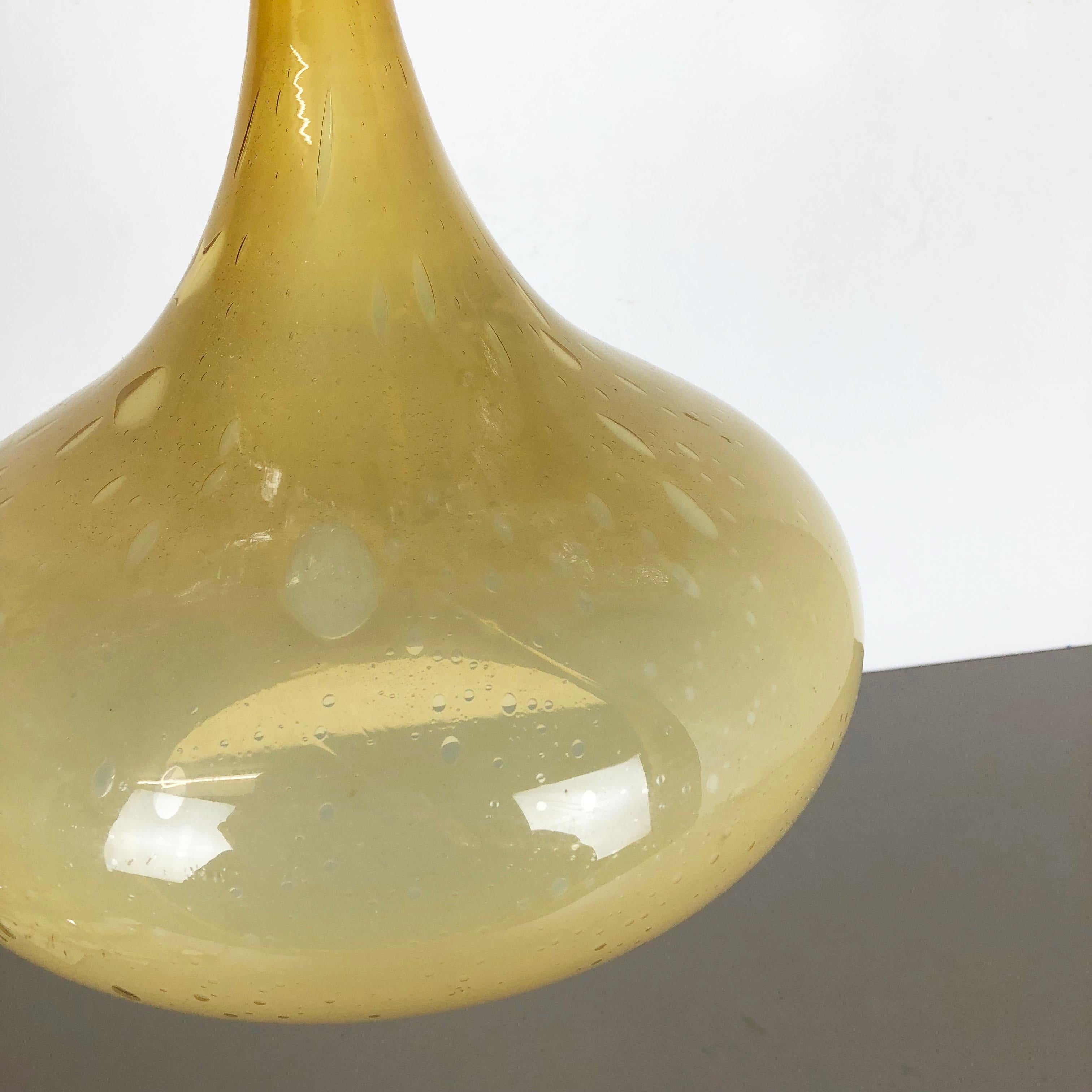 Original Glass Orient Pendel Hanging Light by Doria Lights, Germany, 1970s For Sale 1