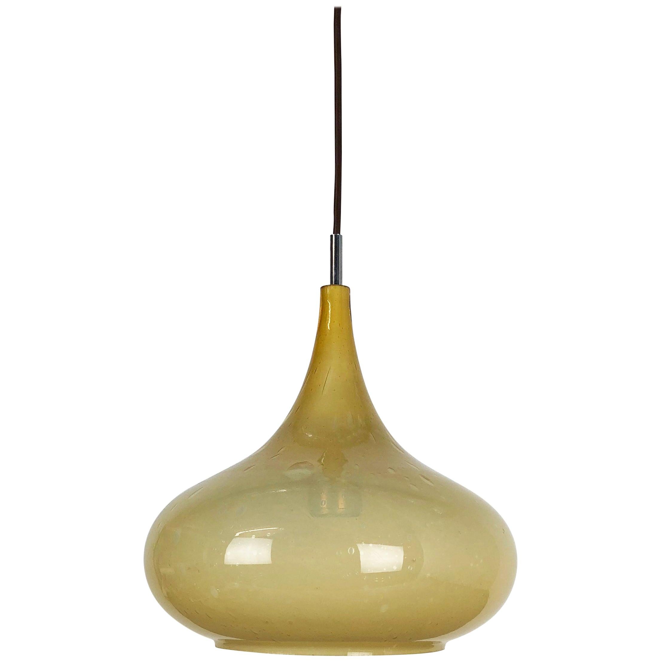 Original Glass Orient Pendel Hanging Light by Doria Lights, Germany, 1970s For Sale