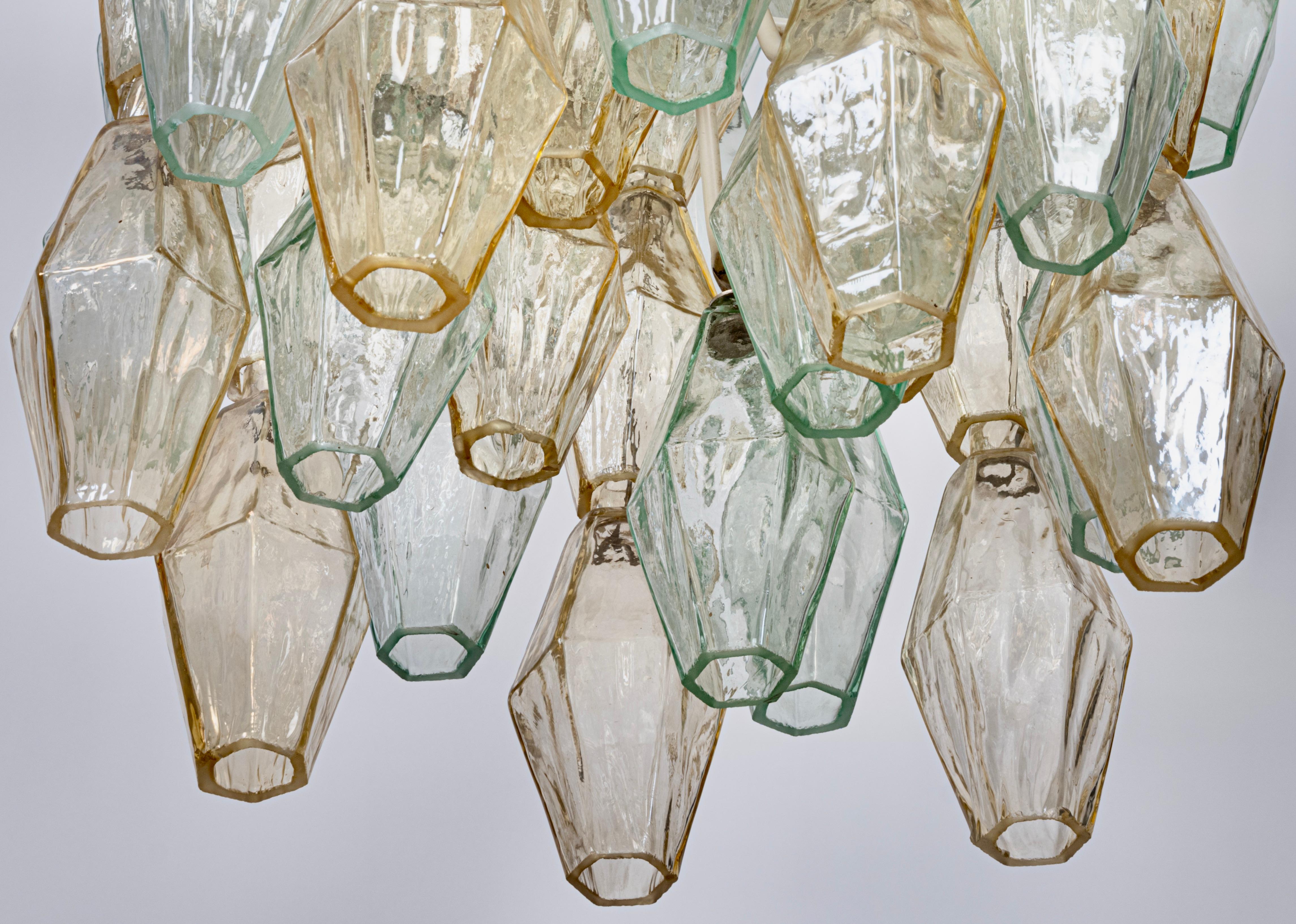 Original Glass Poliedri Chandelier by Carlo Scarpa for Venini, Italy, c.1960 3