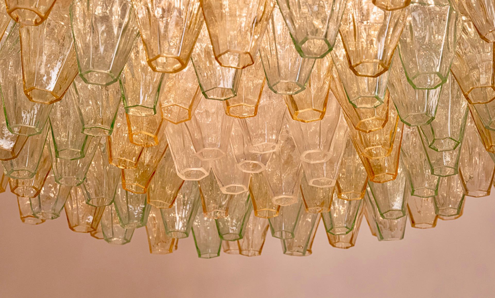 Lampadario originale in vetro Poliedri di Carlo Scarpa per Venini, Italia, c.C. 1960 in vendita 3