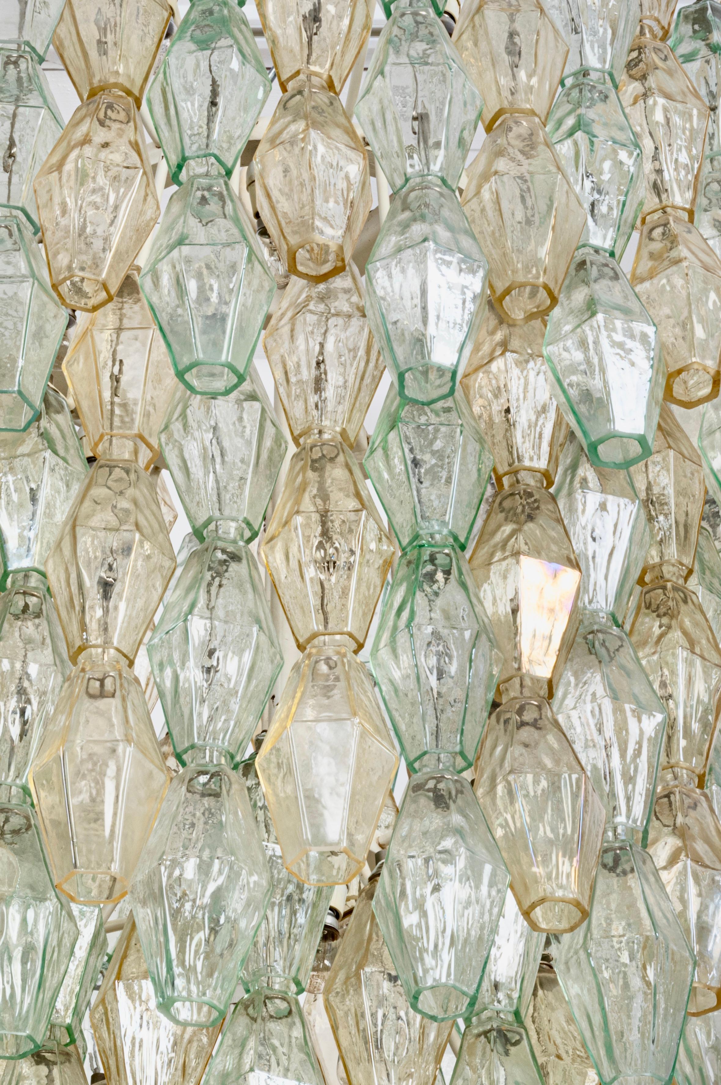 Original Glass Poliedri Chandelier by Carlo Scarpa for Venini, Italy, c.1960 4
