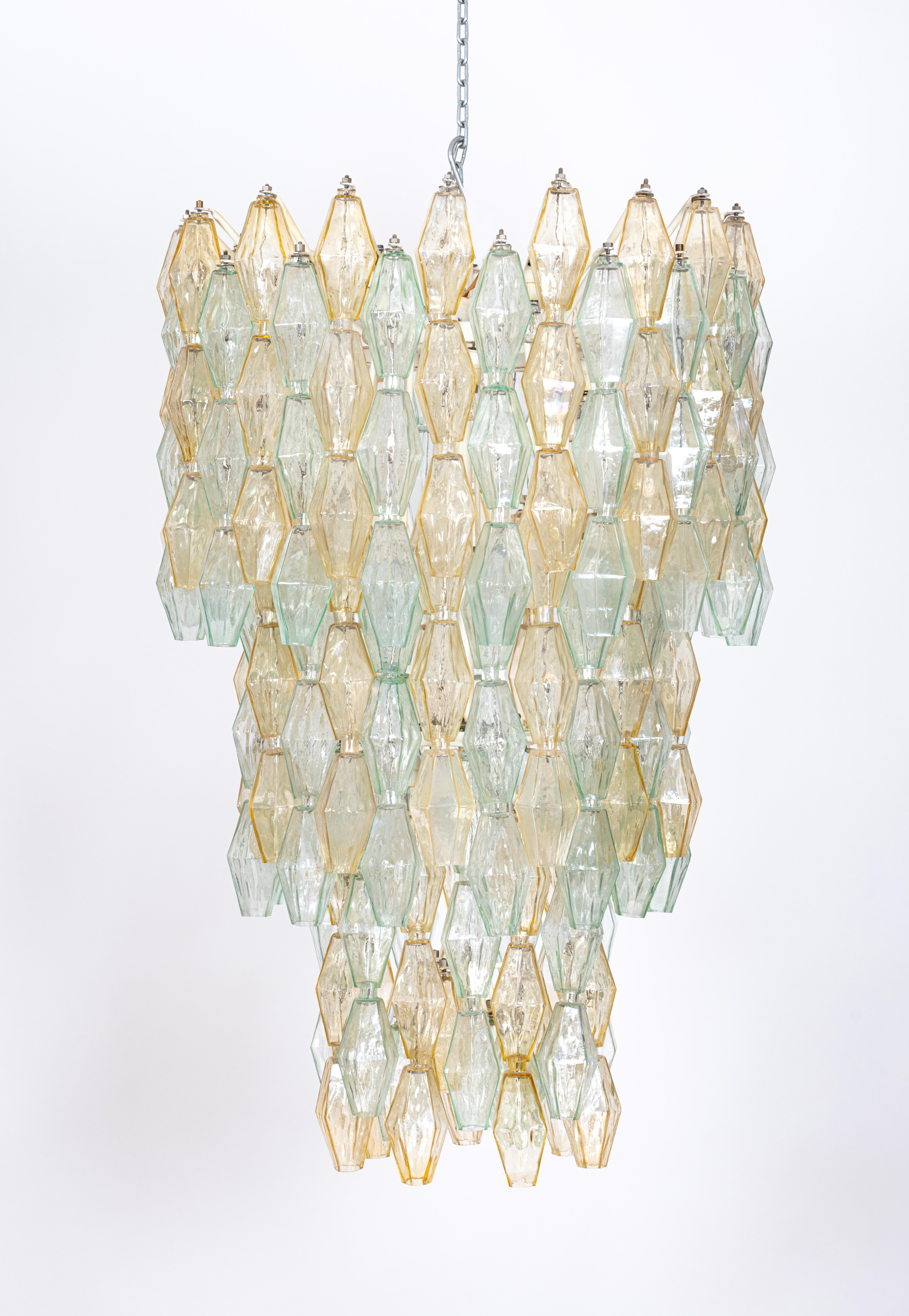 Original Glass Poliedri Chandelier by Carlo Scarpa for Venini, Italy, c.1960 5