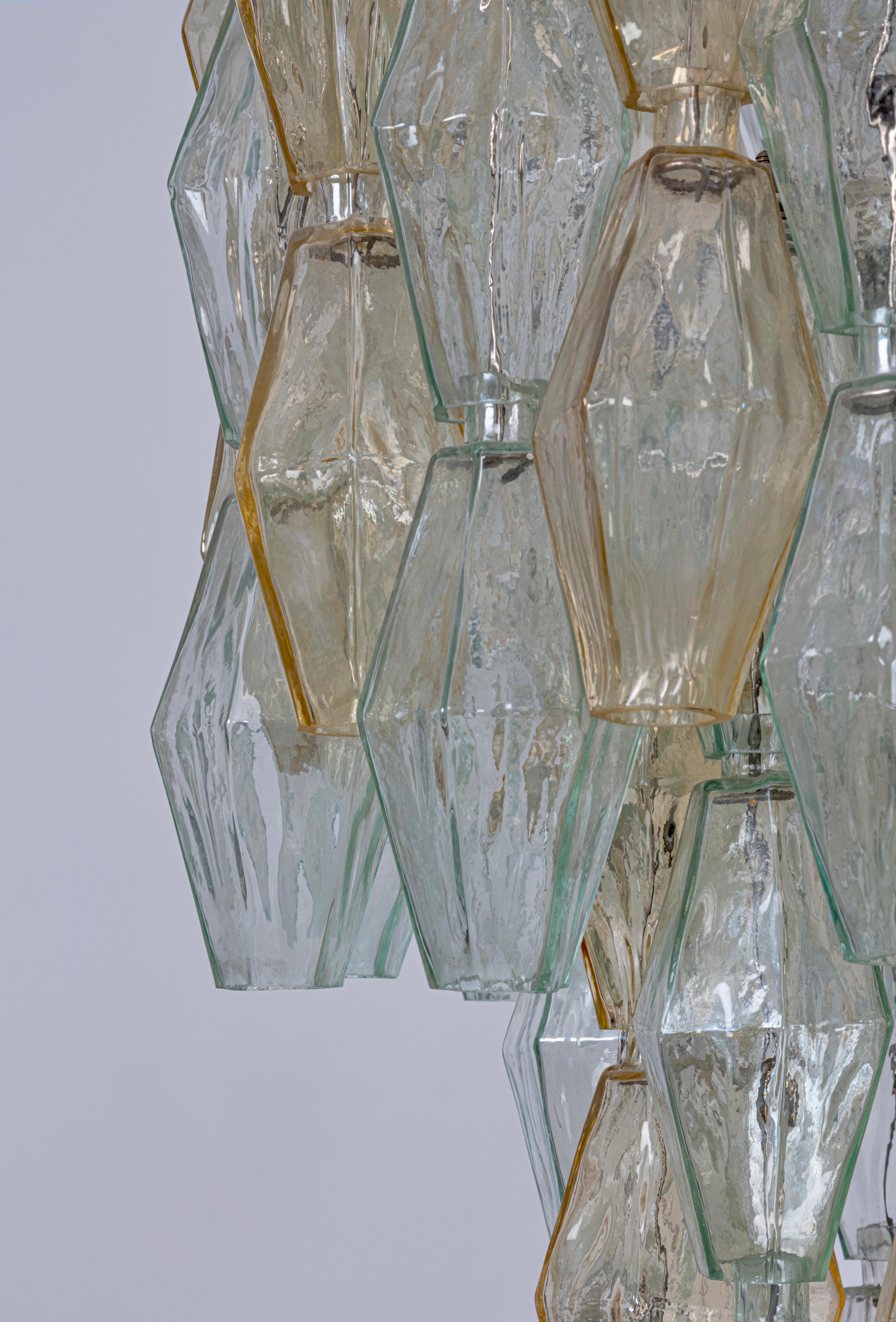Original Glass Poliedri Chandelier by Carlo Scarpa for Venini, Italy, c.1960 1