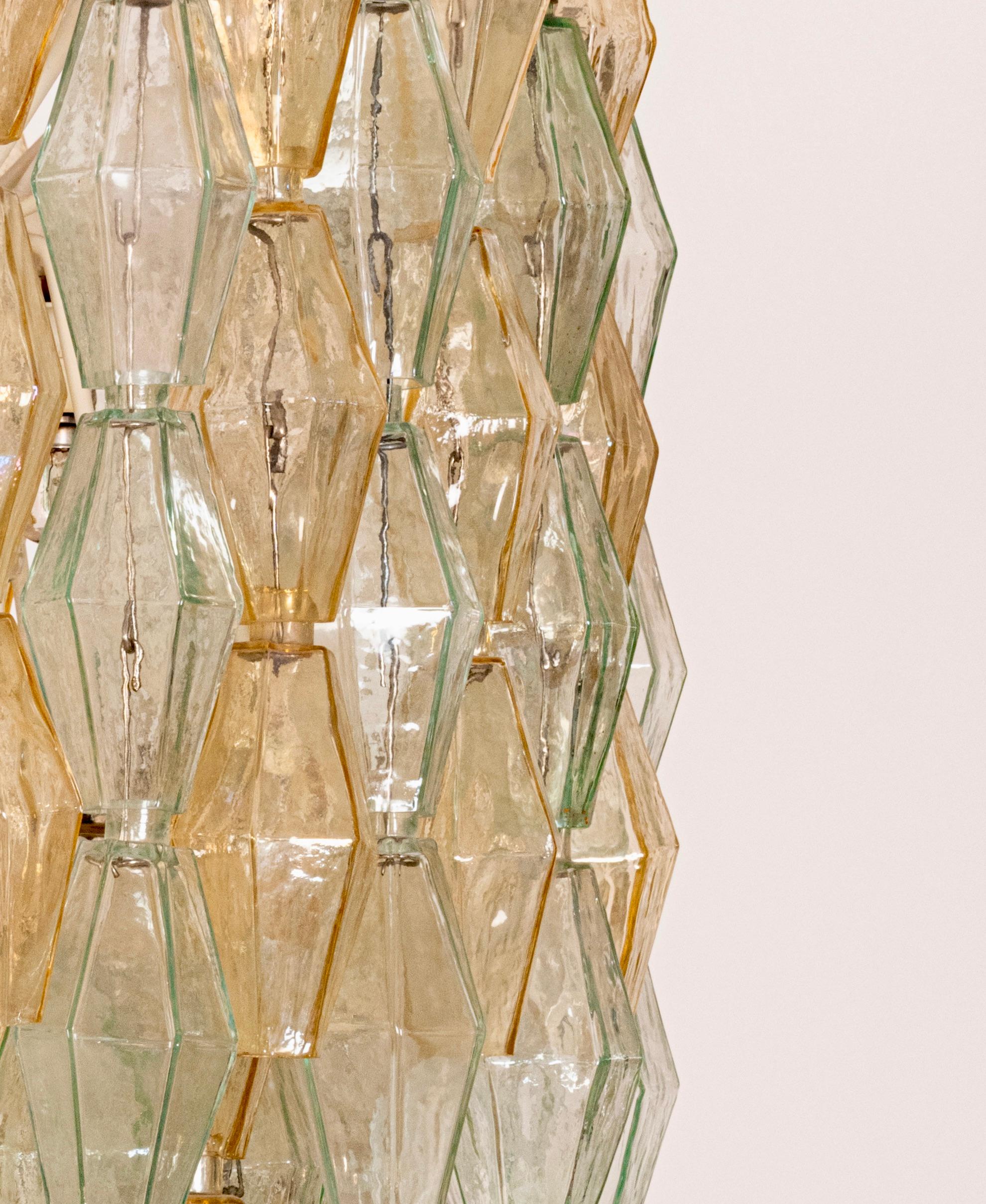Original Glass Poliedri Chandelier by Carlo Scarpa for Venini, Italy, c.1960 2