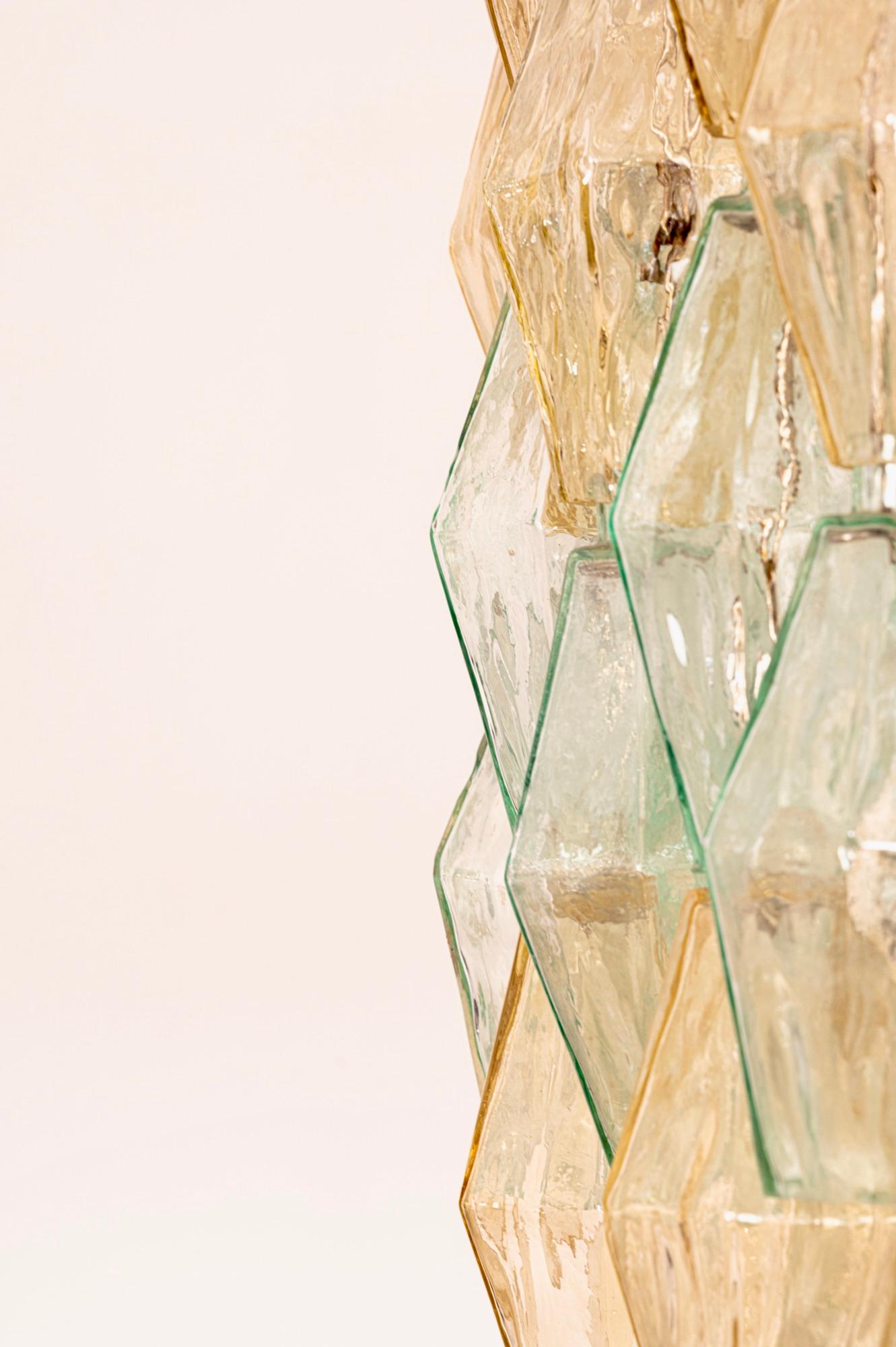 Lampadario originale in vetro Poliedri di Carlo Scarpa per Venini, Italia, c.C. 1960 in vendita 2