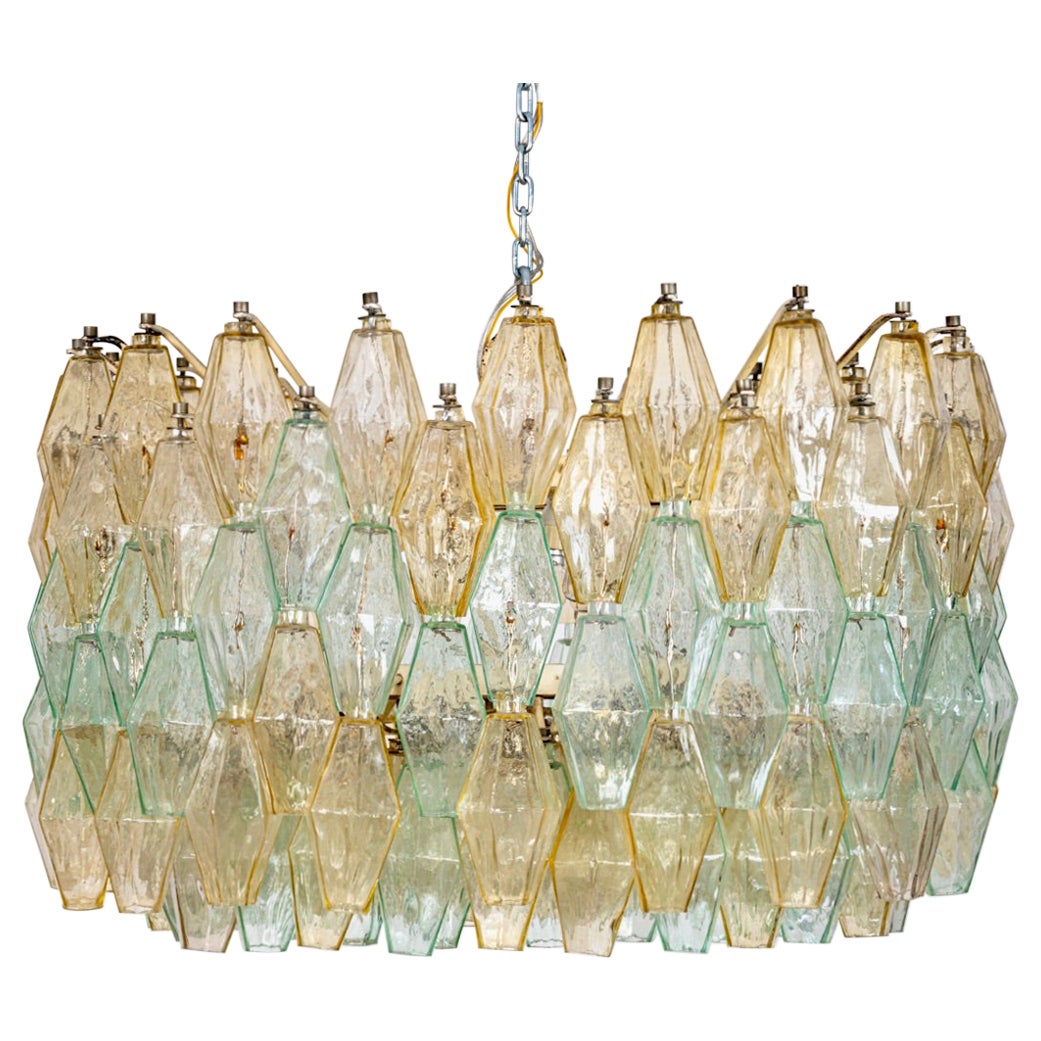 Lampadario originale in vetro Poliedri di Carlo Scarpa per Venini, Italia, c.C. 1960 in vendita