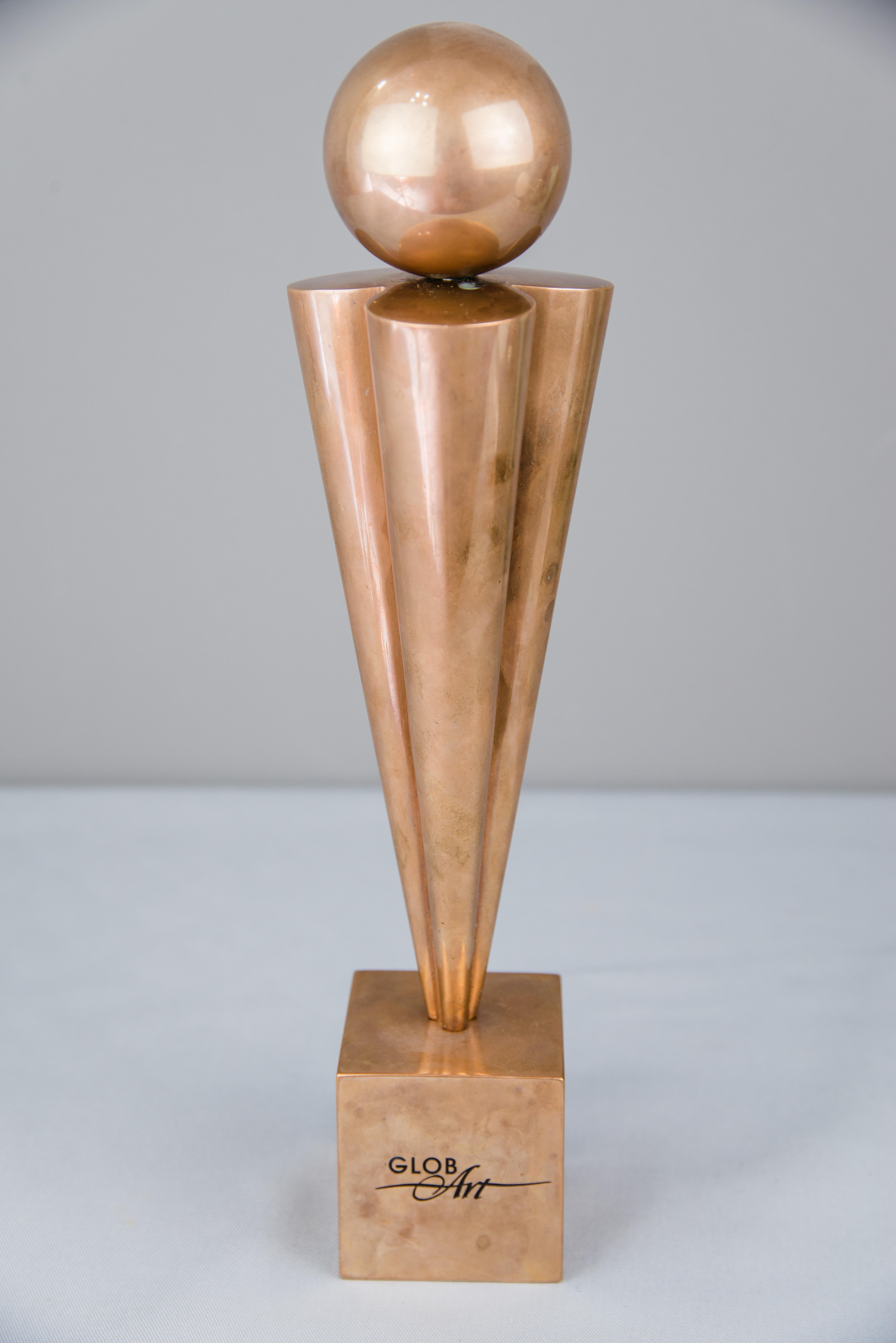 Bronze Original Globart Trophy, circa 1998 For Sale