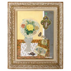 Collage originale di Gloria Vanderbilt, "L'Angelo".